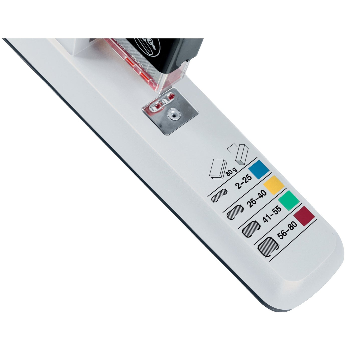 Leitz Blockheftgerät K6-K12 fest 80 Bl. (80 g/m²) Metall/Kunststoff hellgrau