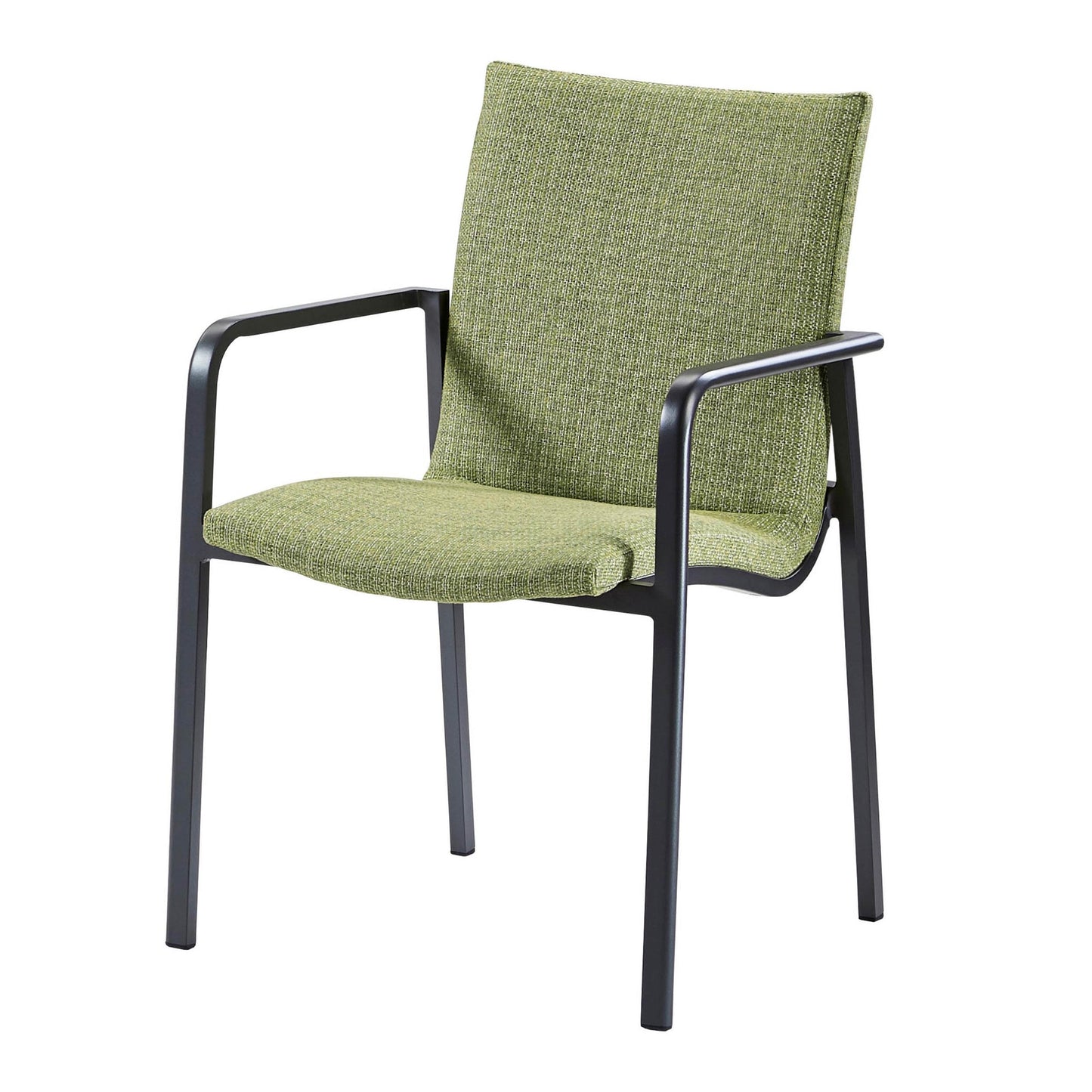 BEST Gartenstuhl Positano Stapelstuhl 57 x 86 x 63 cm (B x H x T) 100 % Olefin/Spezialschaum grün 4 St./Pack.