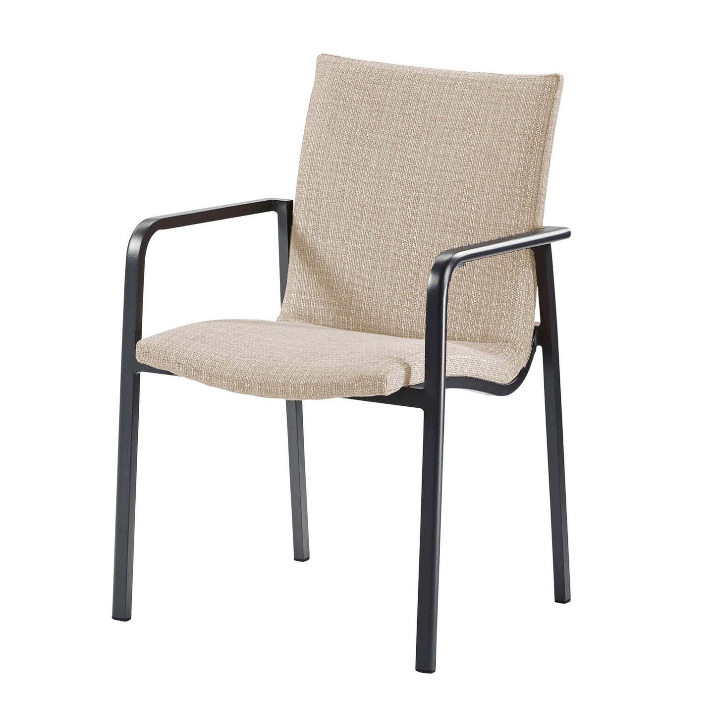 BEST Gartenstuhl Positano Stapelstuhl 57 x 86 x 63 cm (B x H x T) 100 % Olefin/Spezialschaum beige 4 St./Pack.