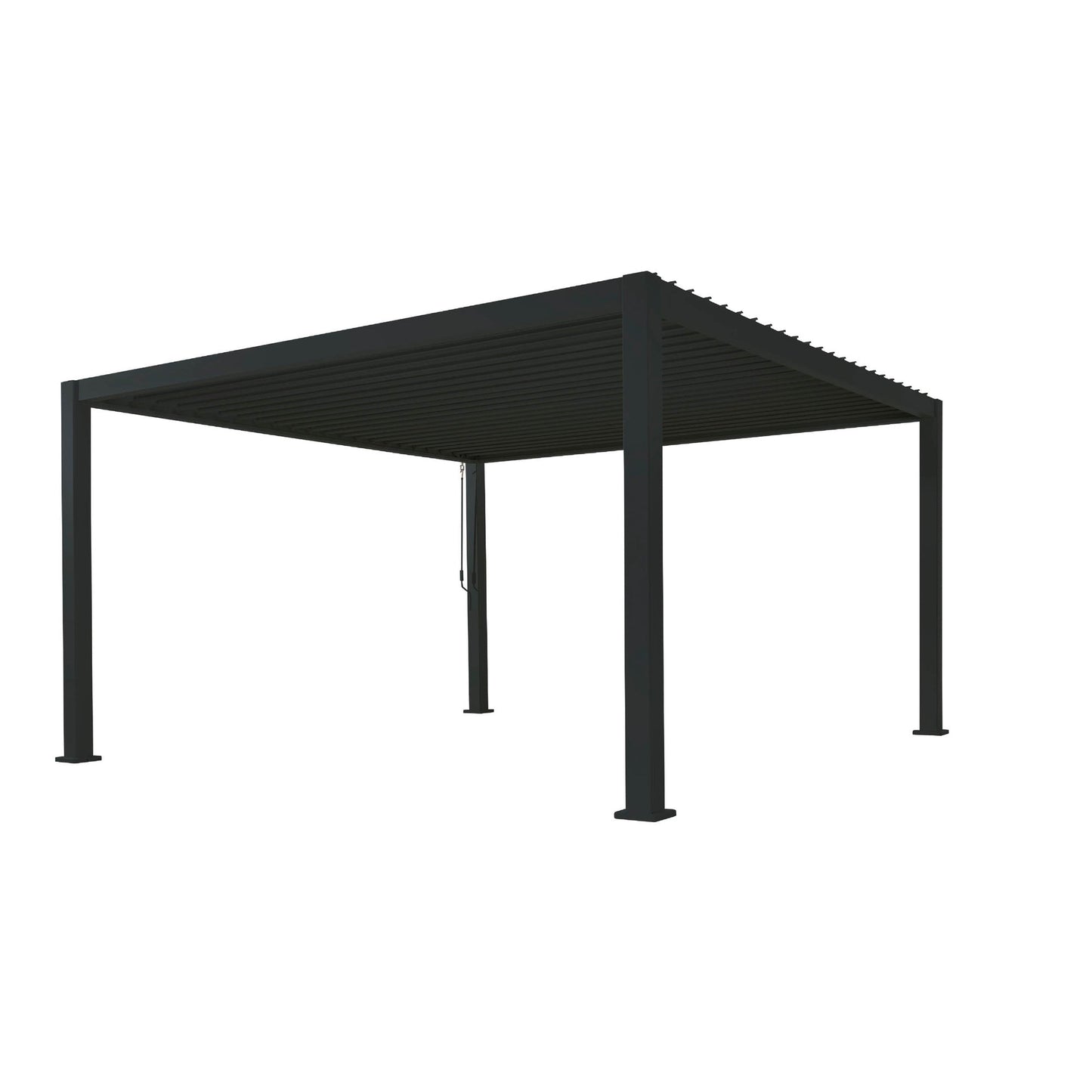 BEST Terrassenüberdachung Cadiz 300 x 250 x 400 cm (B x H x T) Aluminium anthrazit