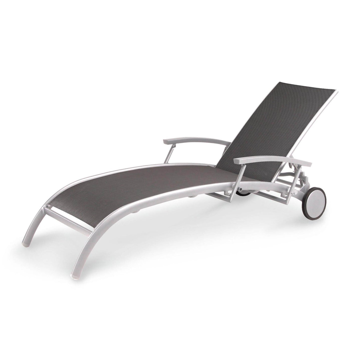 BEST Gartenliege Palermo 72 x 47 x 202 cm (B x H x T) 9,8kg Kunststoffgewebe anthrazit 2 St./Pack.