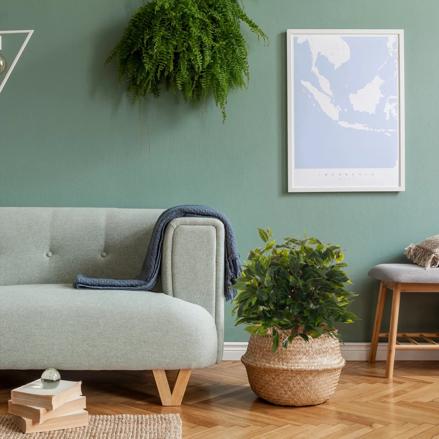 hjh OFFICE Zimmerpflanze FICUS II 40 x 65 x 40 cm (B x H x T) Kunststoff grün