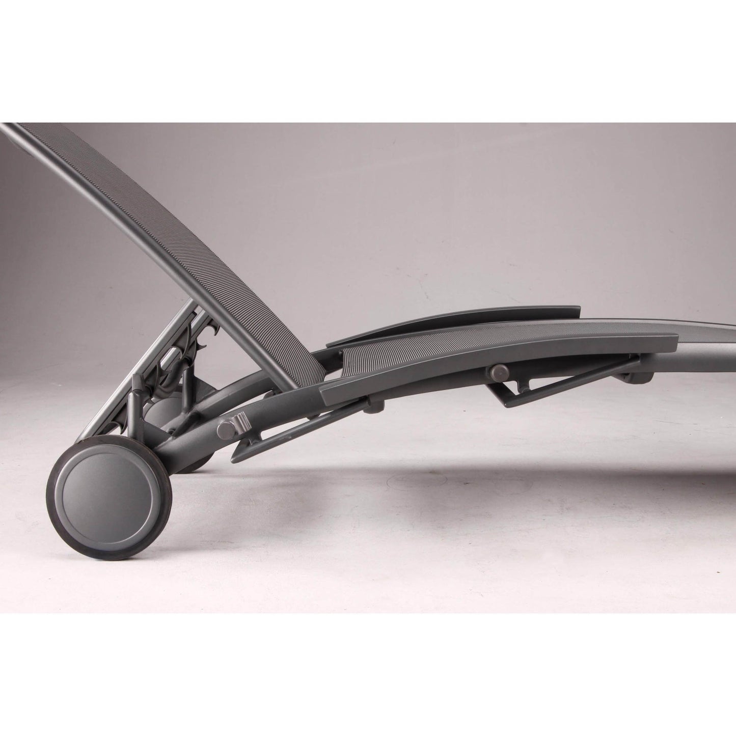 BEST Gartenliege Larino 72 x 47 x 202 cm (B x H x T) 9,7kg Textilene anthrazit 2 St./Pack.