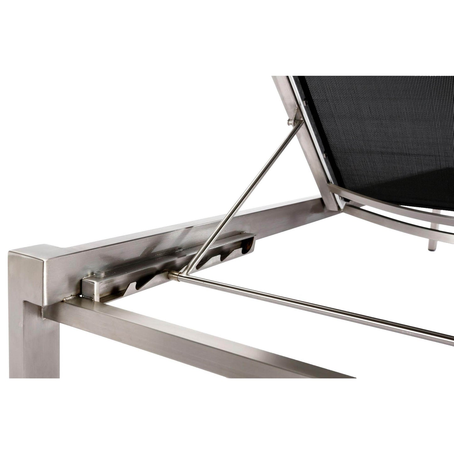 BEST Gartenliege Marbella 67 x 33 x 200 cm (B x H x T) 21,5kg Textilene schwarz