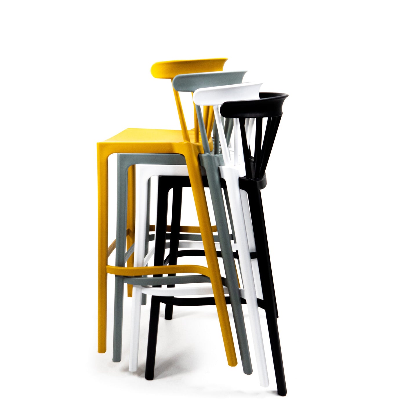 BEST Barhocker Windson 77cm Polypropylen gelb 4 St./Pack.