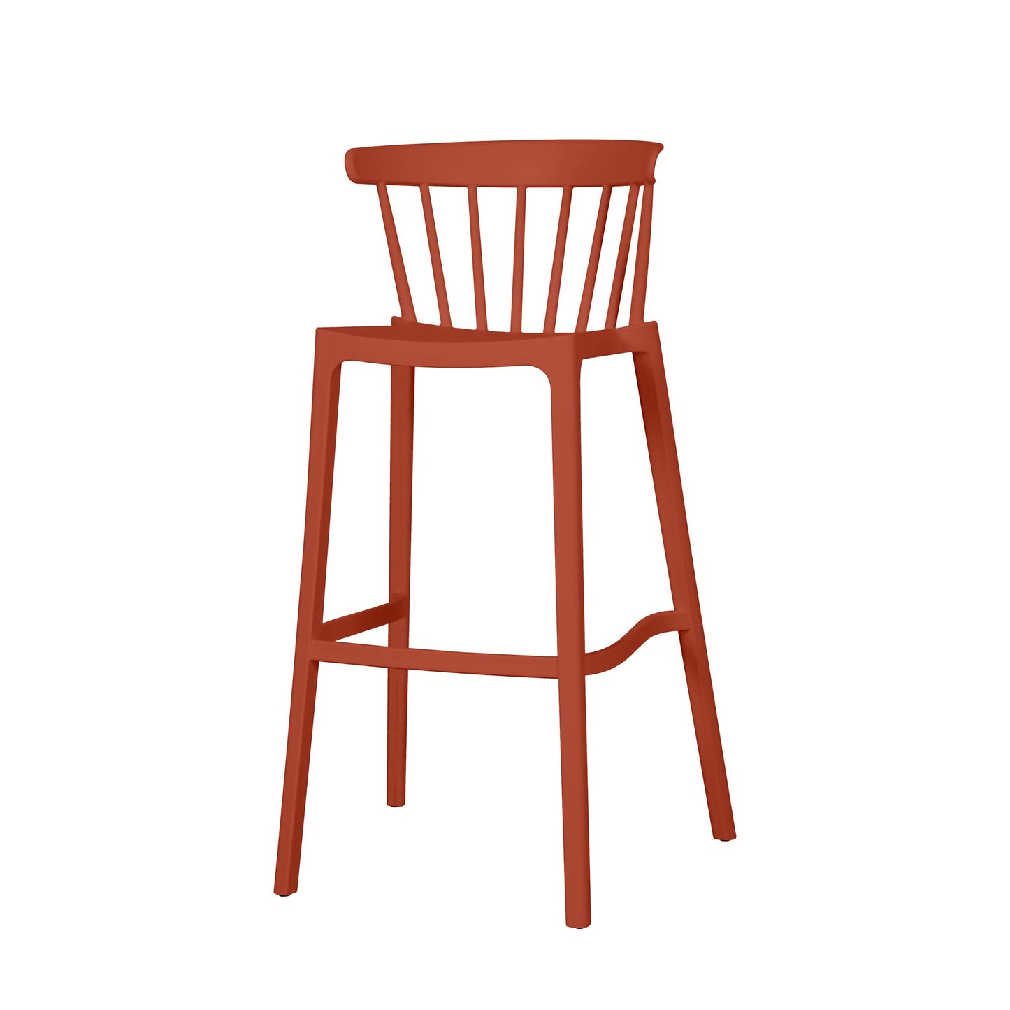 BEST Barhocker Windson 77cm Polypropylen terracotta 4 St./Pack.