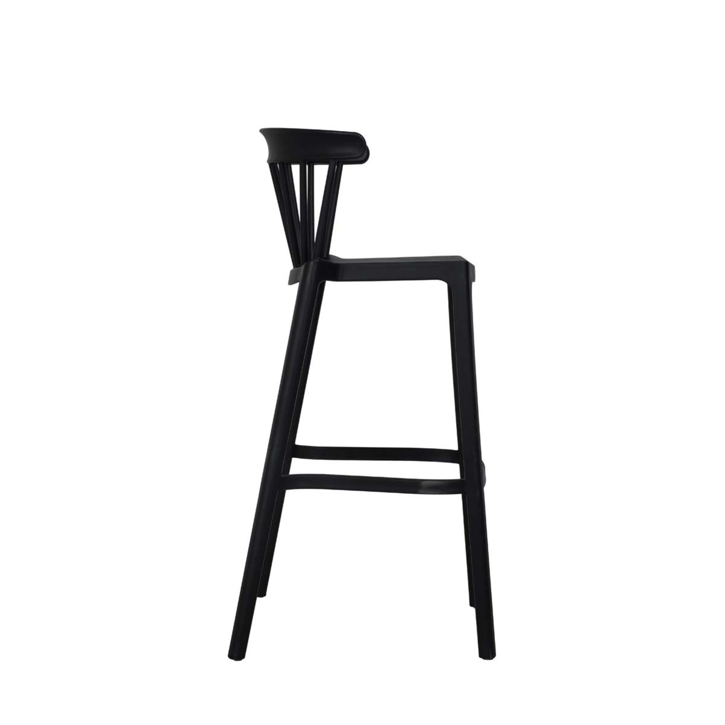 BEST Barhocker Windson 77cm Polypropylen schwarz 4 St./Pack.