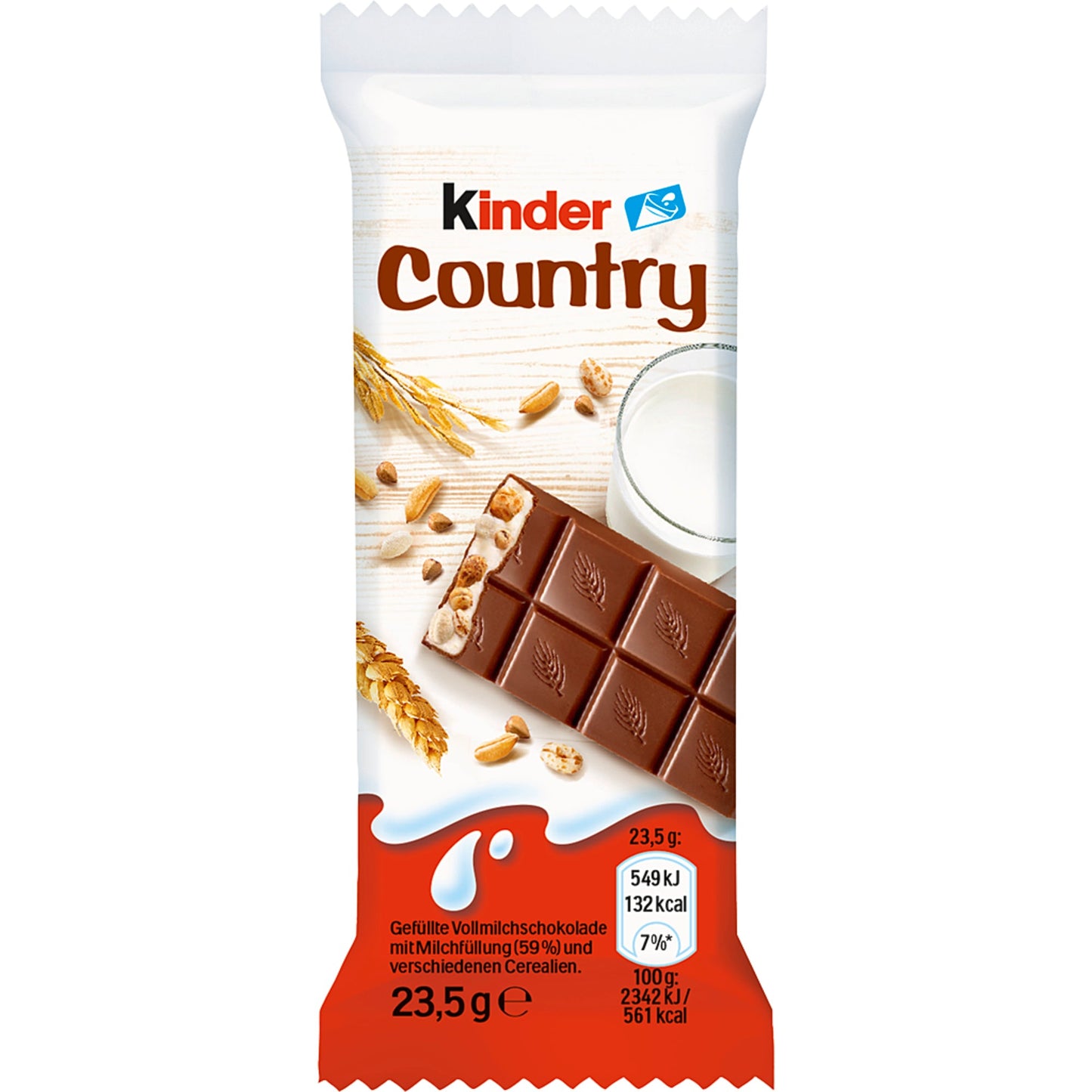 Kinder Schokoriegel Country 20 x 23,5 g/Pack.