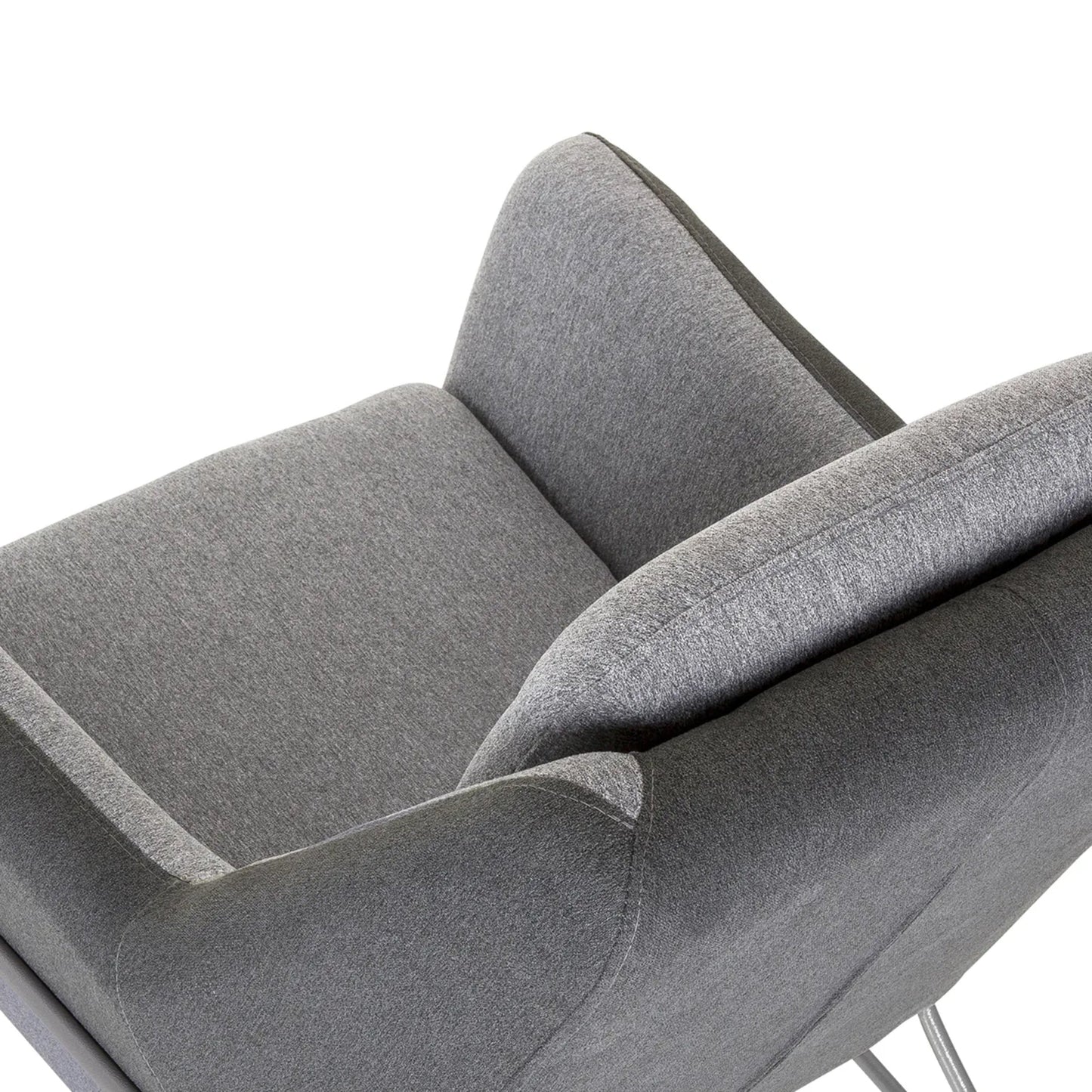 hjh OFFICE Sessel LAGUN 74 x 97 x 84 cm (B x H x T) hellgrau/dunkelgrau