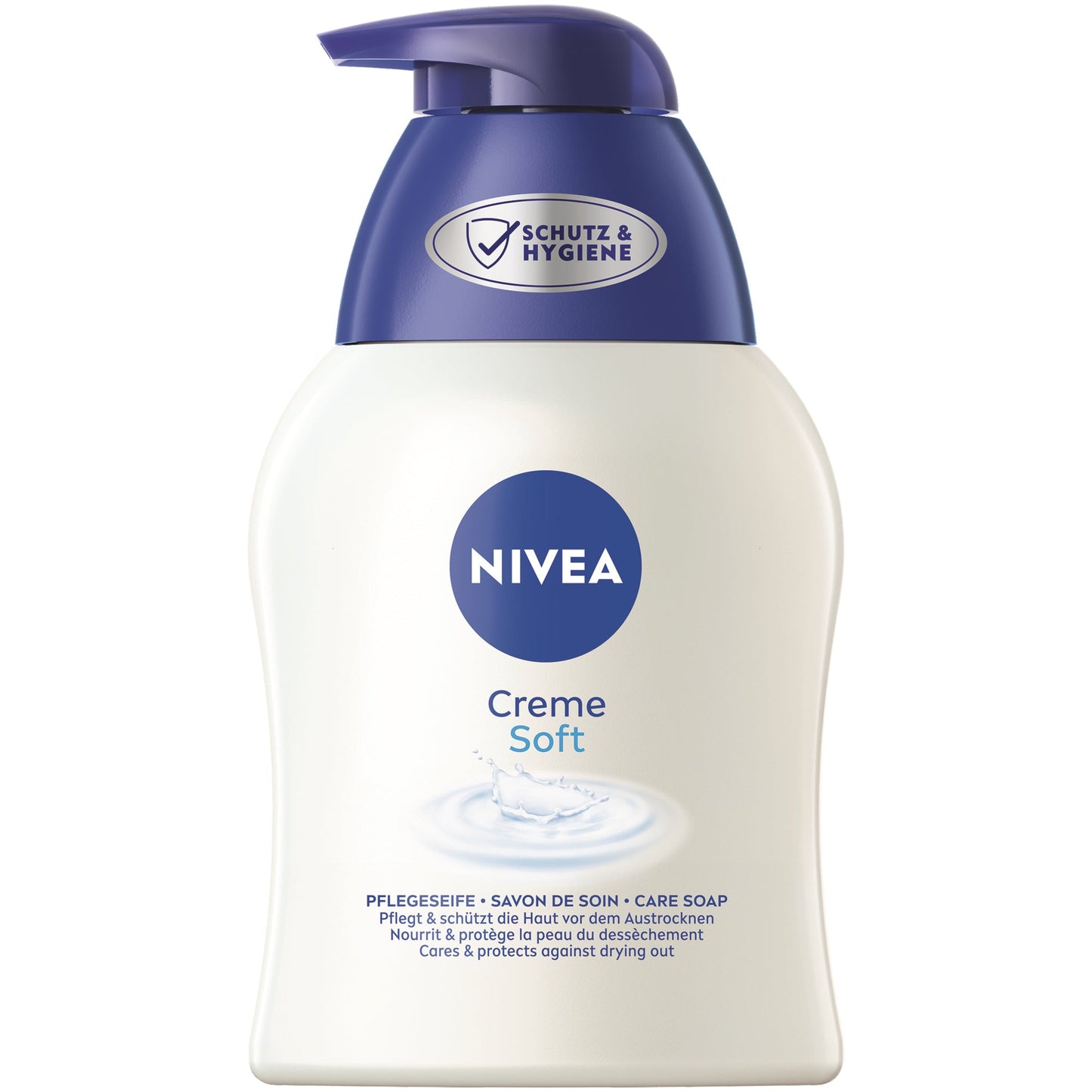 NIVEA Flüssigseife Creme Soft dermatologisch getestet Ausführung des Behälters: Pumpflasche Material des Behälters: Kunststoff 0,25l