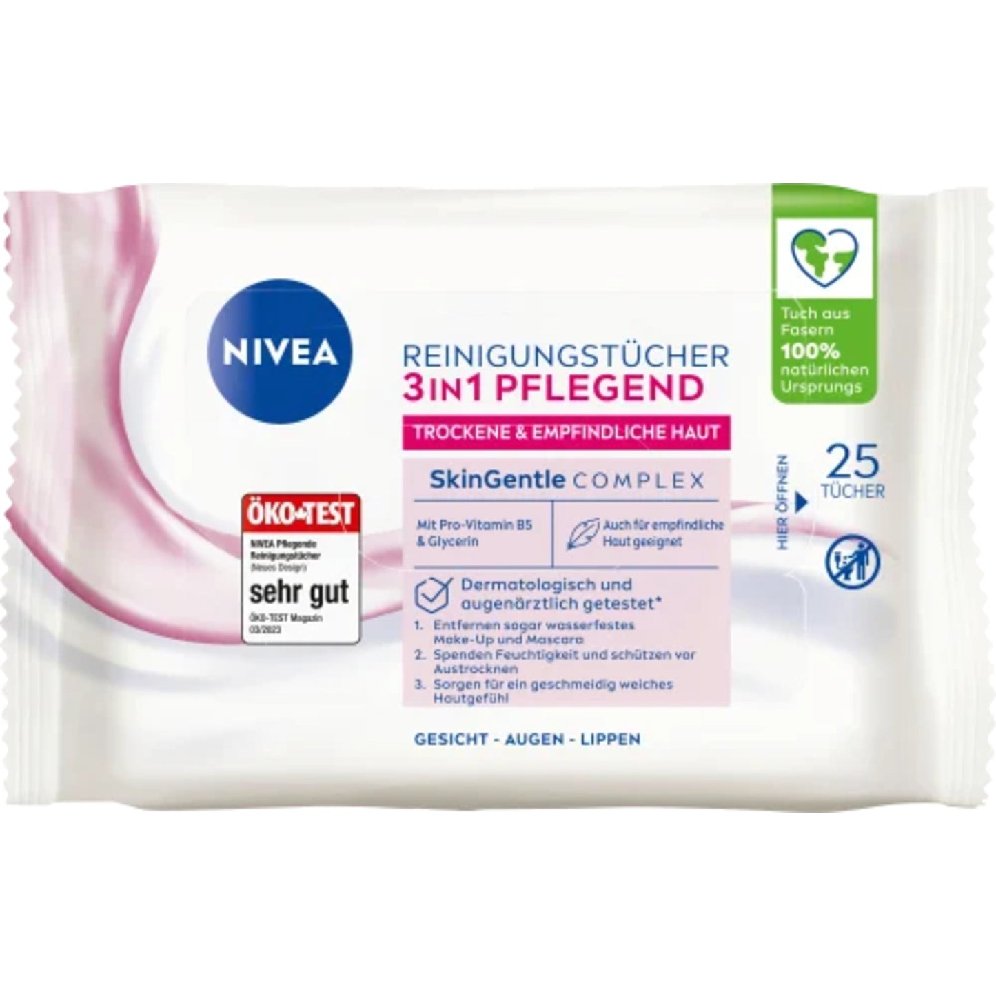 NIVEA Reinigungstücher 3in1 25 St./Pack.