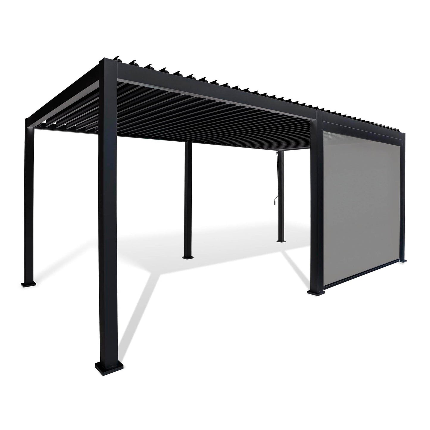 BEST Zubehör Terrassenüberdachung Cadiz Seitenrollo Best Terrassenüberdachung Cadiz 49953050 265 x 240 x 11 cm (B x H x T) Aluminium/Synthtikgewebe anthrazit