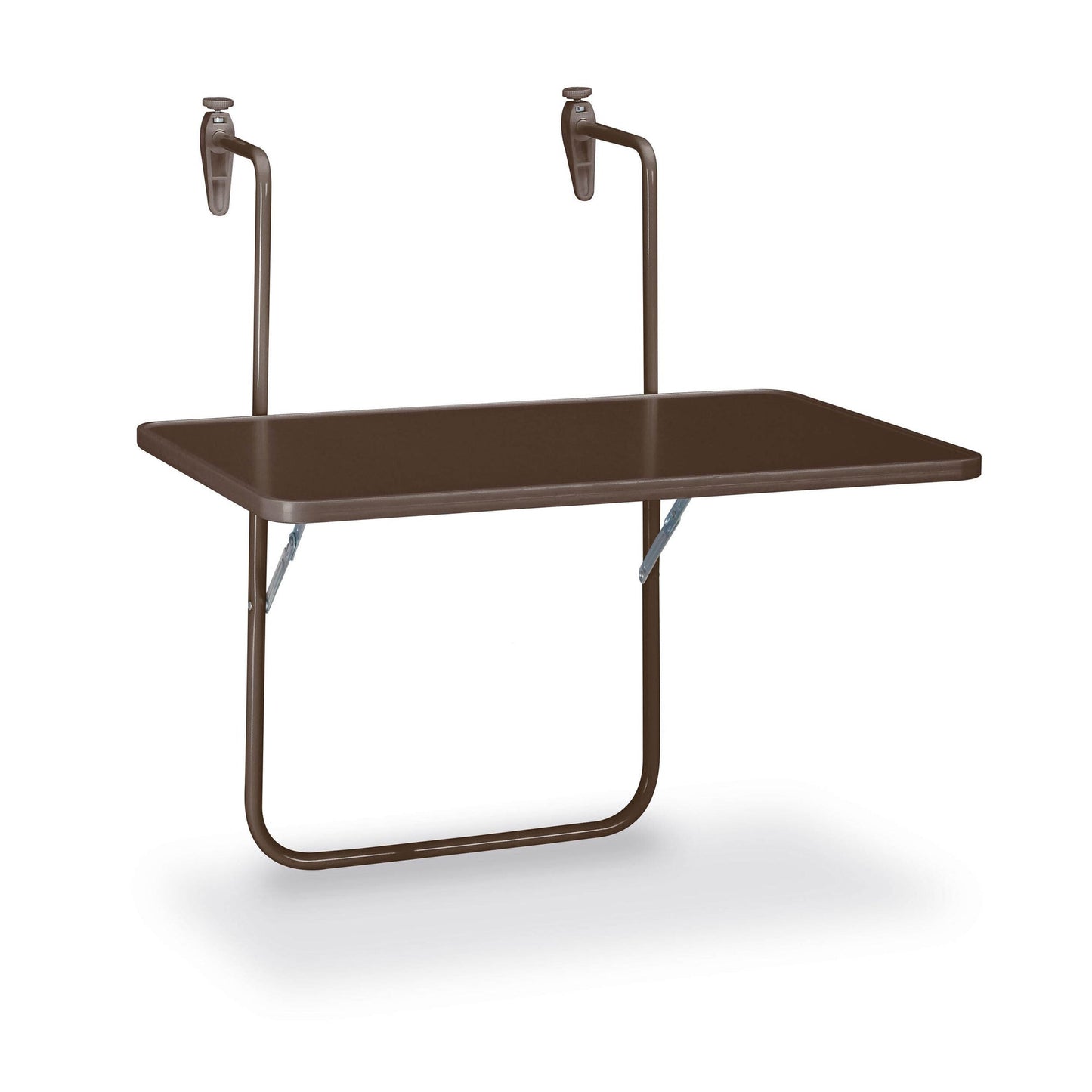 BEST Balkonhängetisch Boy 60 x 5 x 40 cm (B x H x T) geeignet für: Brüstungsbreite von 15 cm 3,5kg Kunststoff braun