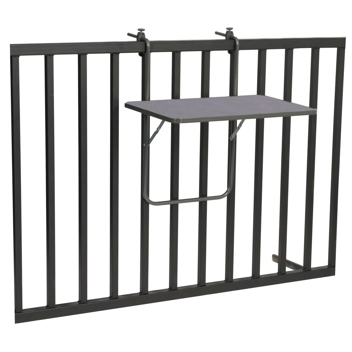 BEST Balkonhängetisch Boy 60 x 5 x 40 cm (B x H x T) geeignet für: Brüstungsbreite von 15 cm 3,5kg Kunststoff anthrazit