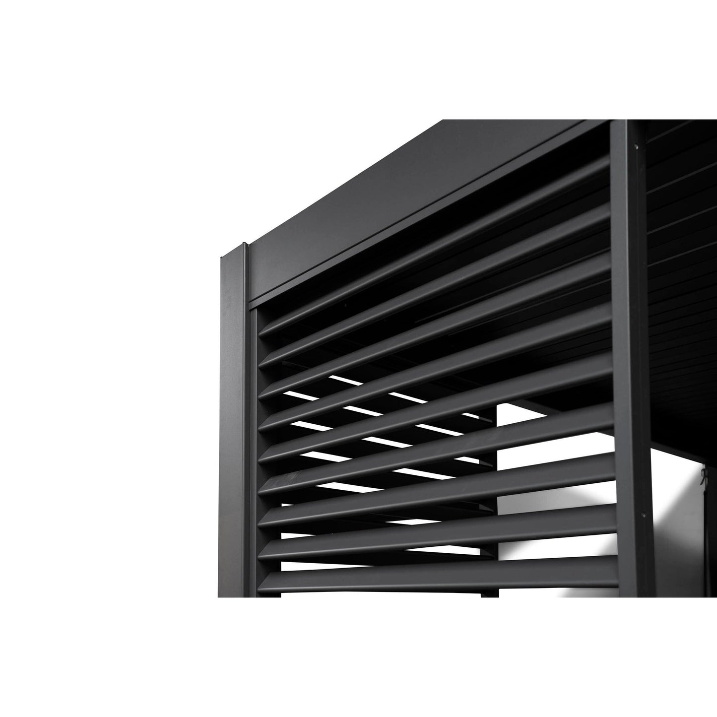 BEST Zubehör Terrassenüberdachung Louvre Seitenwand Best Terrassenüberdachung Cadiz 49936050, 49953050, 49972050 113 x 229 x 5 cm (B x H x T) Aluminium anthrazit