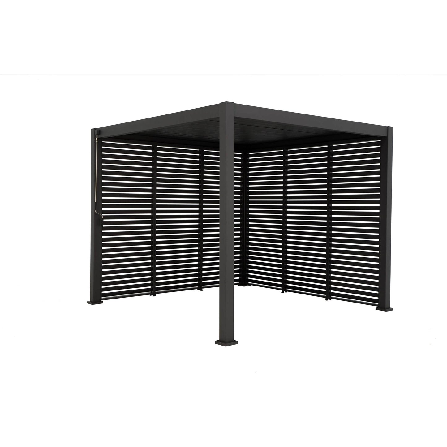 BEST Zubehör Terrassenüberdachung Louvre Seitenwand Best Terrassenüberdachung Cadiz 49936050, 49953050, 49972050 113 x 229 x 5 cm (B x H x T) Aluminium anthrazit