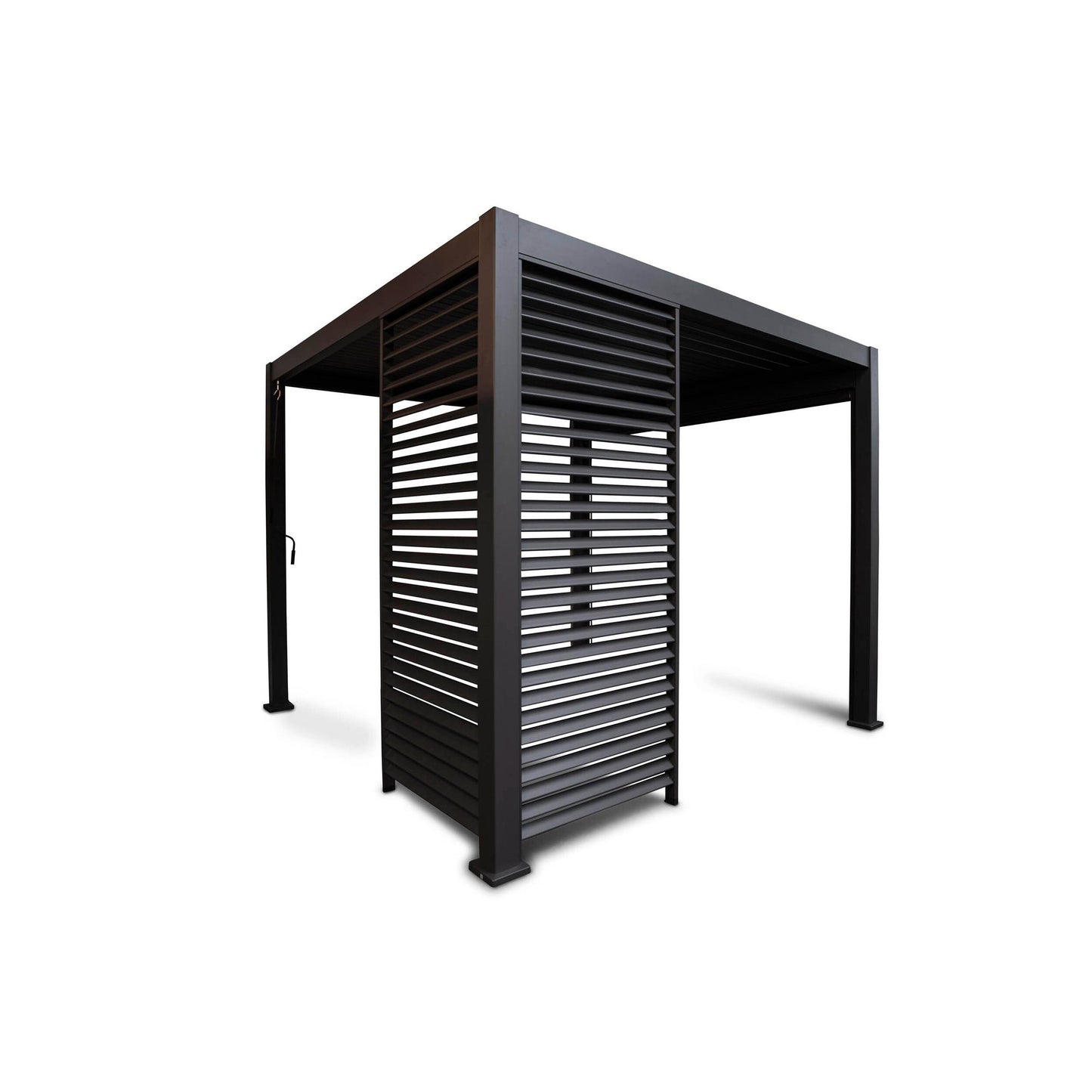 BEST Zubehör Terrassenüberdachung Louvre Seitenwand Best Terrassenüberdachung Cadiz 49936050, 49953050, 49972050 113 x 229 x 5 cm (B x H x T) Aluminium anthrazit