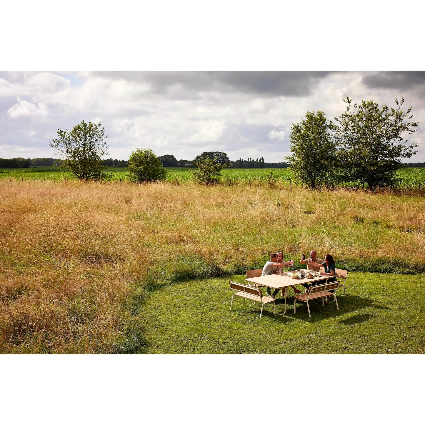 BEST Gartensitzgruppe Soullmate 120 x 82,5 x 362,2 cm (B x H x T) Polywood Polywood polywood