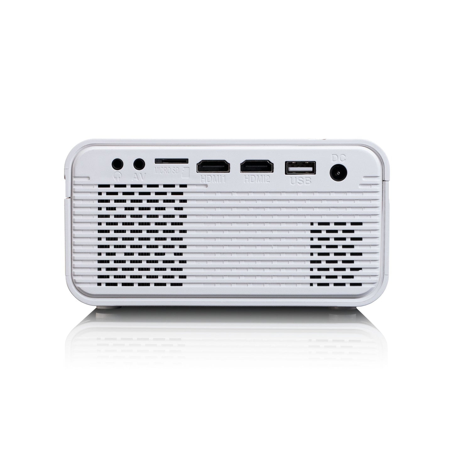 Lenco Beamer LPJ-280WH 20,3 x 8,2 x 15 cm (B x H x T) 2 x HDMI, AV-IN, VGA, USB, 3,5 mm Klinkenbuchse 2.800lm 800 x 400 Pixel DVD-Player integriert weiß