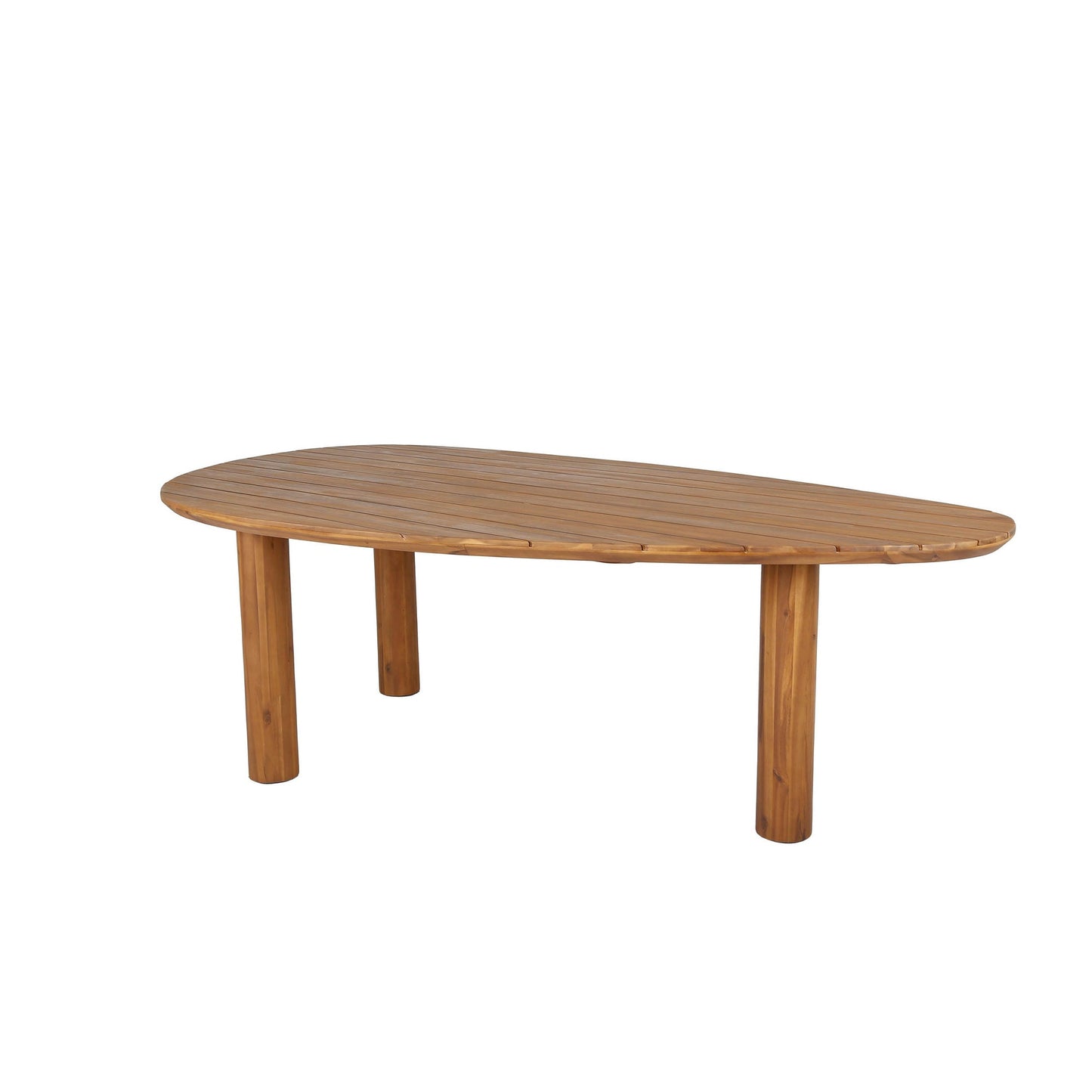 BEST Gartentisch Pebble 132 x 76 x 240 cm (B x H x T) wetterfest Akazie akazie