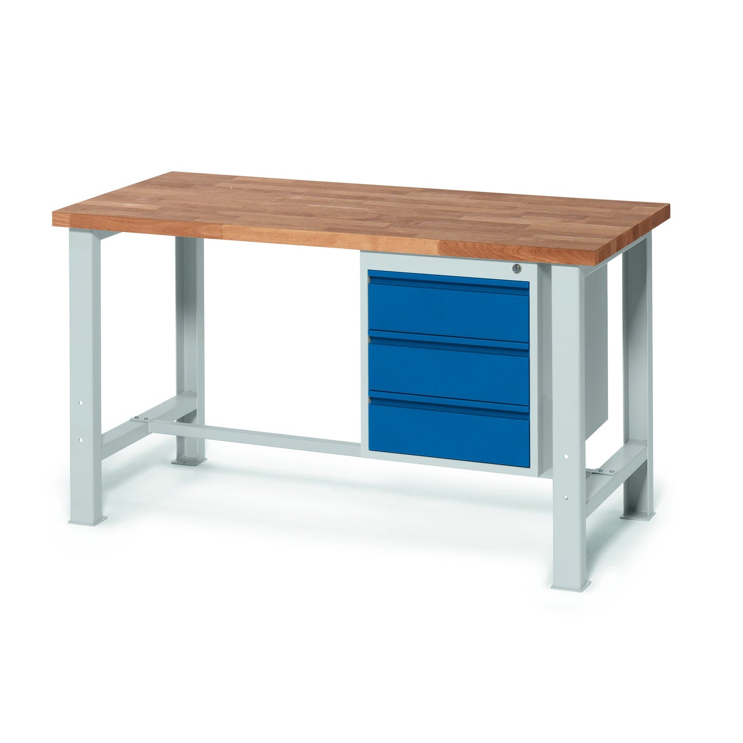 Unterbaucontainer WS Profi System Werkbank WS PROFI SYSTEM 460 x 530 x 600 mm (B x H x T) 3 Schubladen Stahl enzianblau