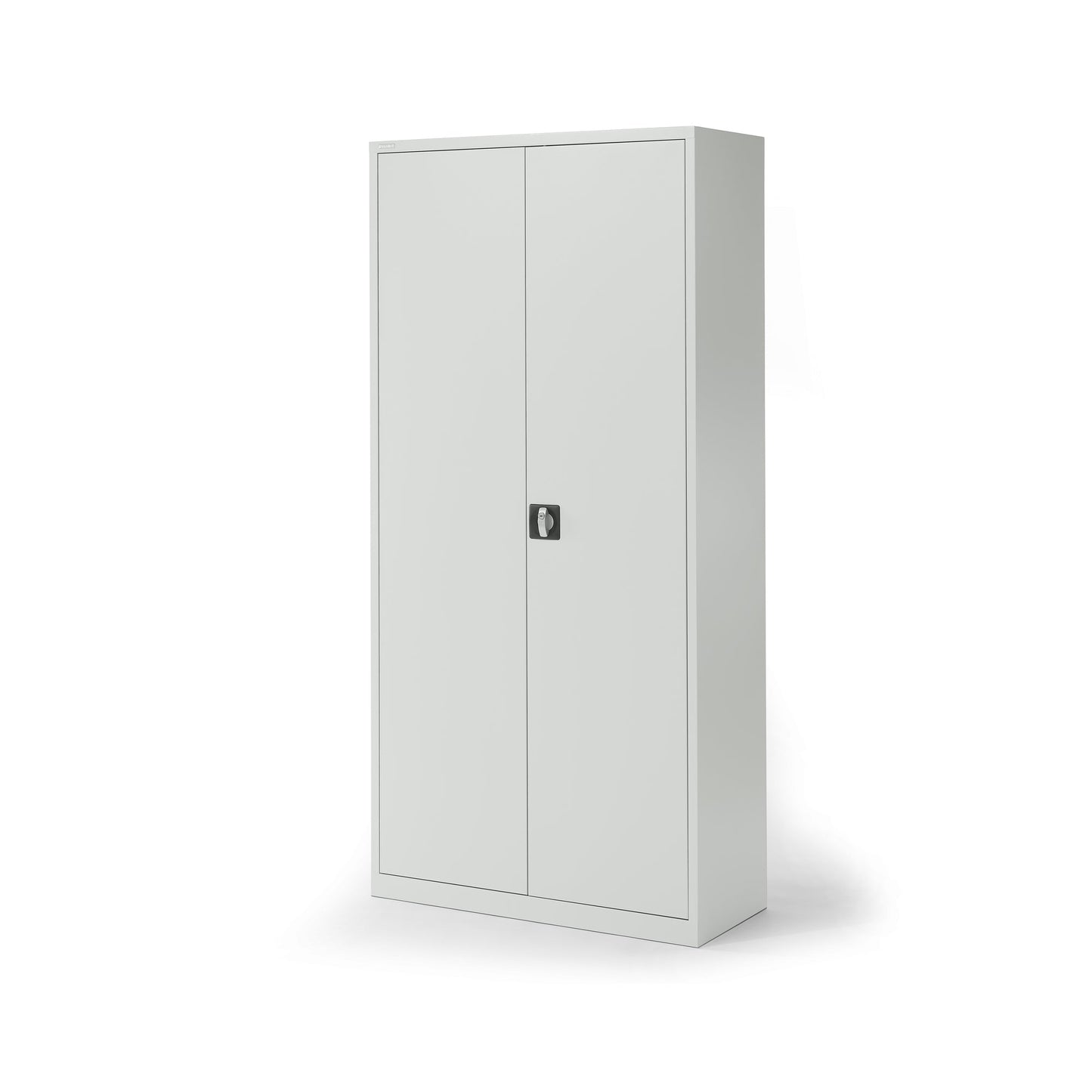 Flügeltürenschrank 920 x 1.950 x 600 mm (B x H x T) 4 Fachböden Stahl Farbe der Front: lichtgrau Farbe des Korpus: lichtgrau