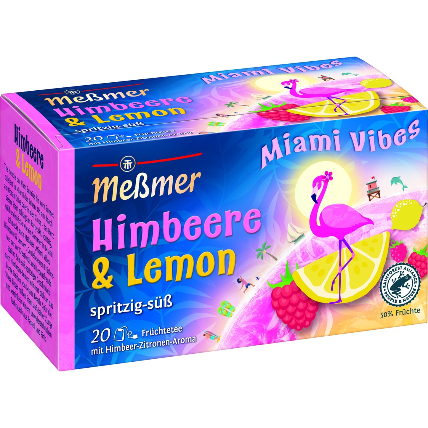 Meßmer Tee Miami Vibes Himbeere & Lemon 20 Btl./Pack.