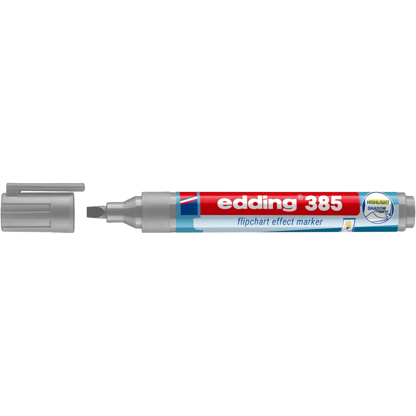edding Flipchartmarker 385 effect 1-5mm silbergrau