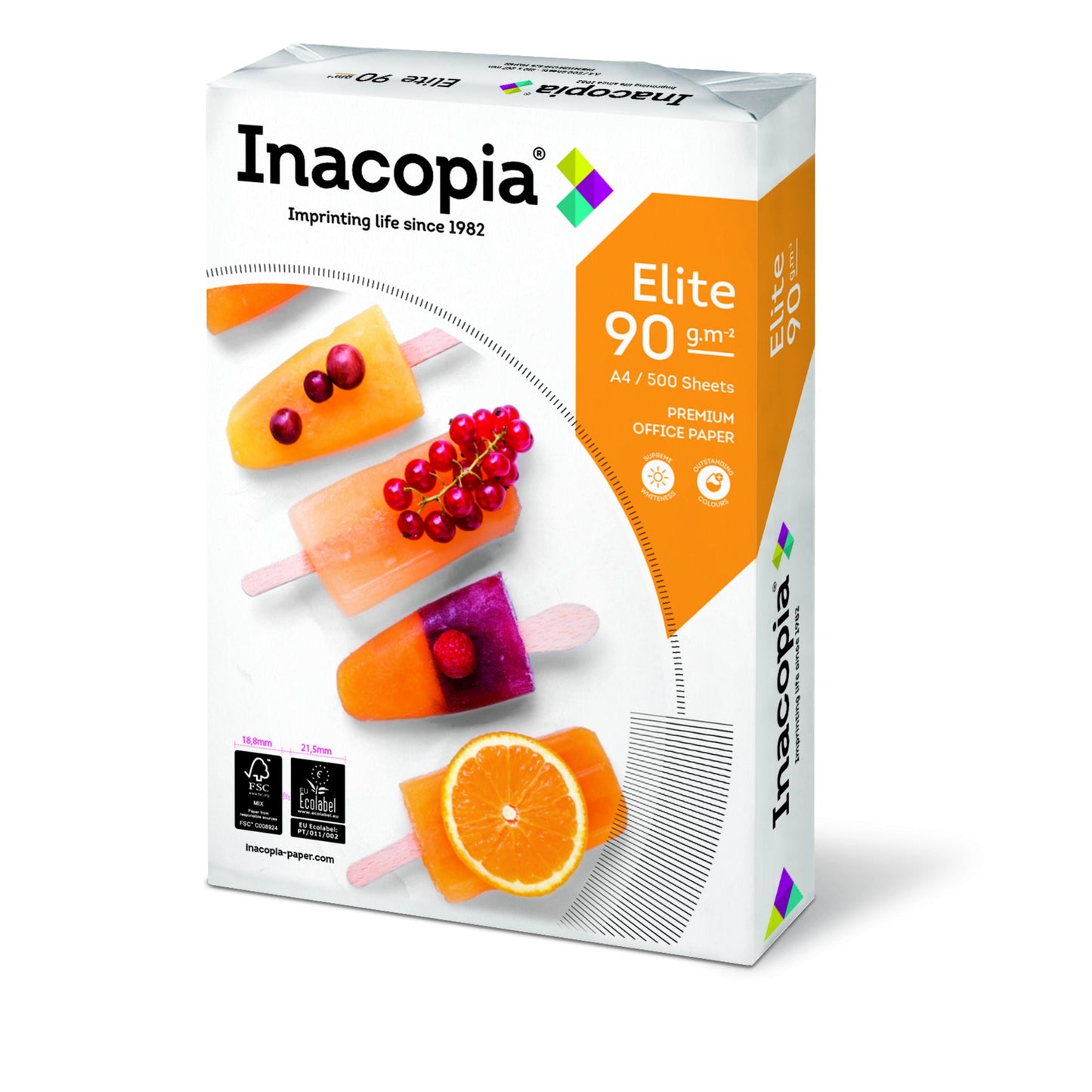 Inacopia Kopierpapier Elite DIN A4 90g/m² weiß 500 Bl./Pack.