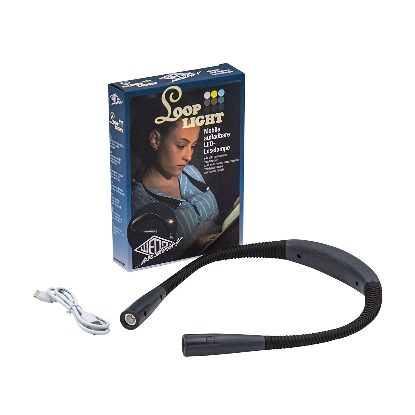WEDO® Leselampe LOOPlight schwarz