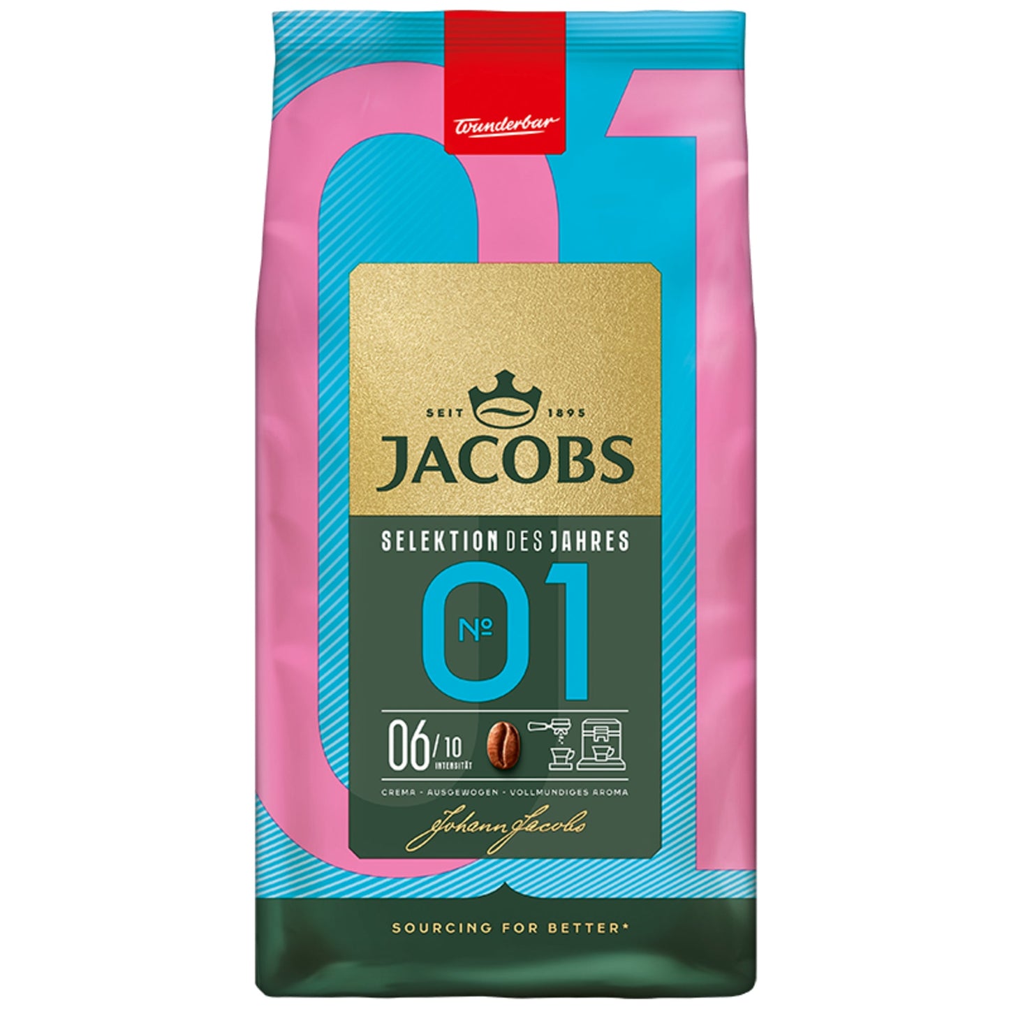 JACOBS Kaffee Selektion des Jahres ganze Bohne 1.000 g/Pack.