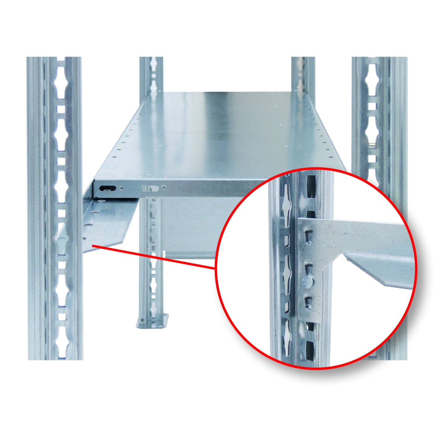 SCHULTE Zubehör Regal/Schrank Längenriegel Schulte Fachböden MULTIplus85, MULTIplus150 mit 25 mm Kante 1.000mm Stahl, verzinkt silber