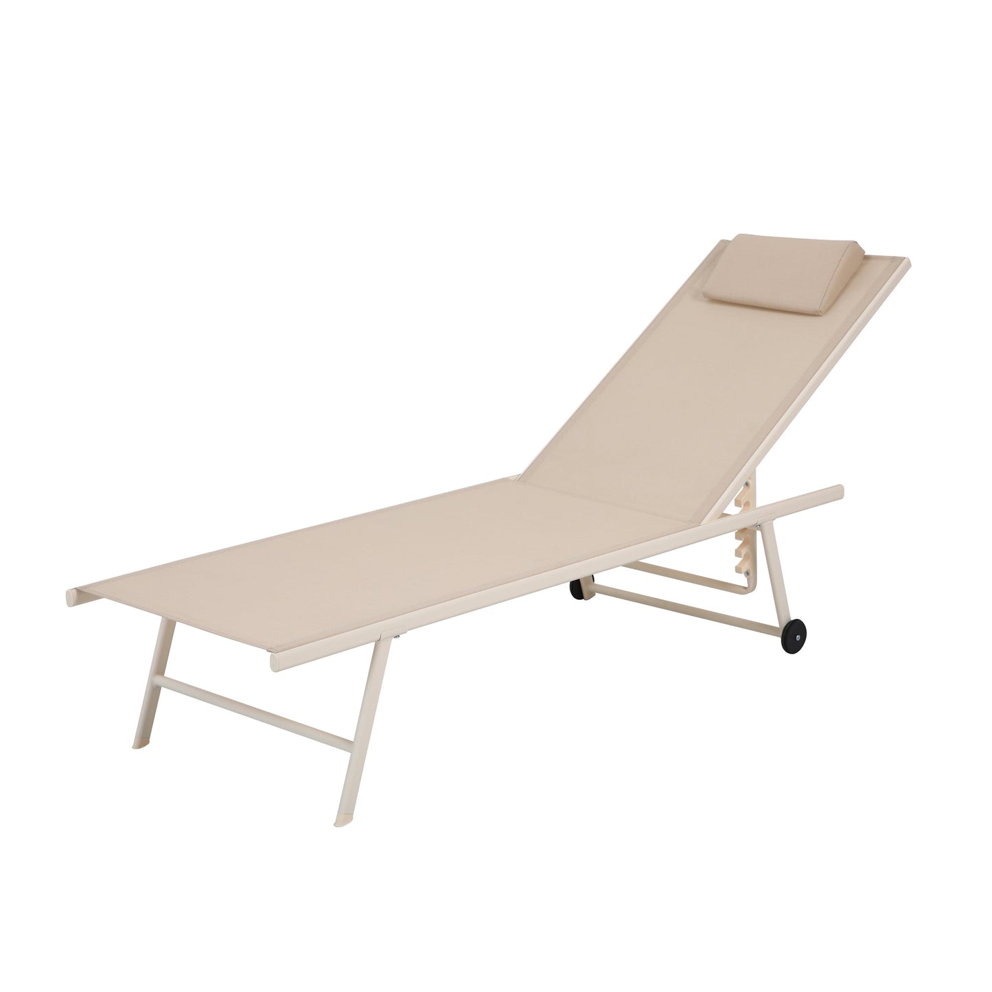 BEST Gartenliege Travis 55 x 32 x 185 cm (B x H x T) 7,2kg beige 2 St./Pack.