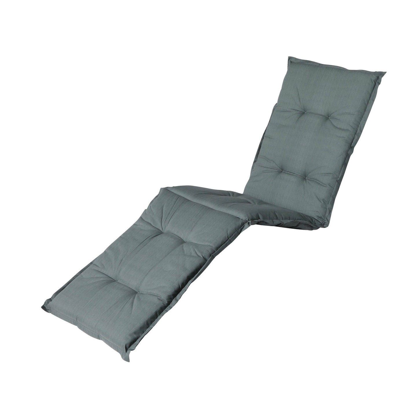 BEST Gartenauflage Relaxstühle Breite des Sitzes: 50cm Tiefe der Sitzfläche: 46cm Höhe der Rückenlehne: 70cm 60 % Polyester, 40 % Baumwolle (190 g/m²) grau-blau