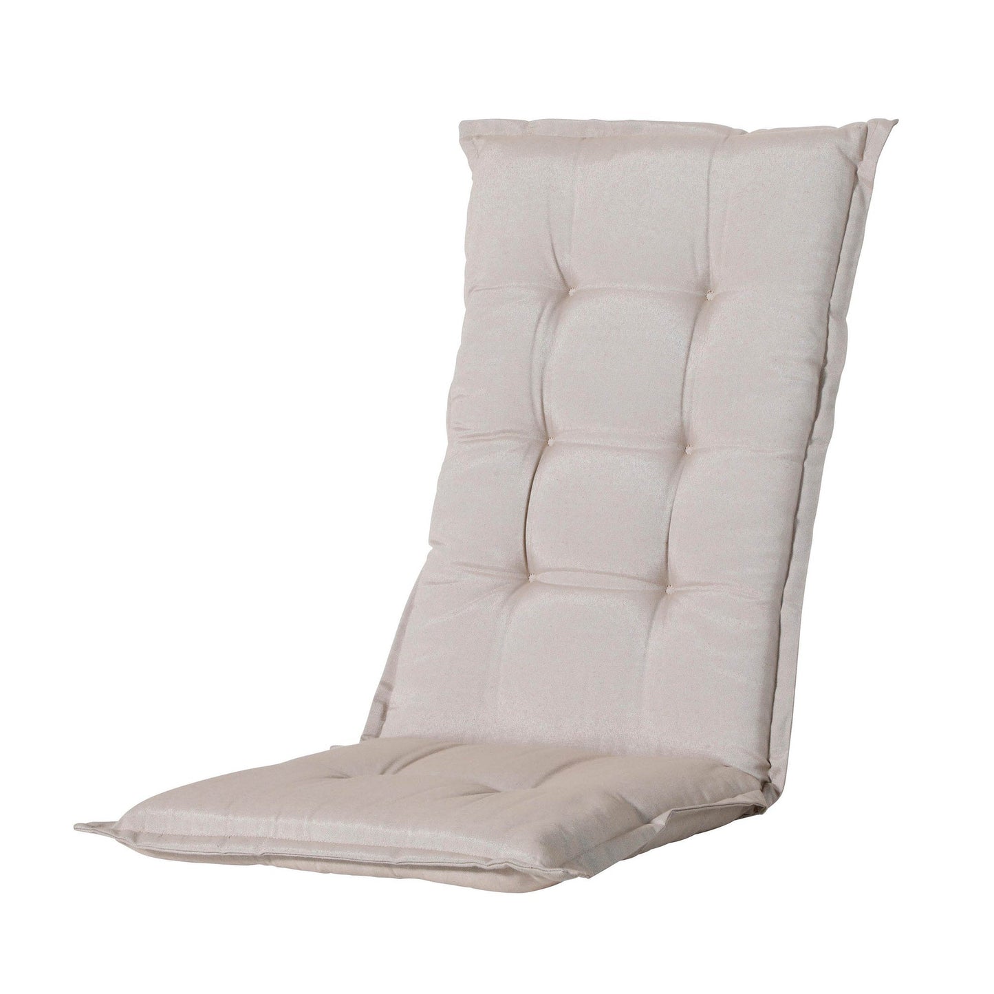 BEST Gartenauflage Hochlehner Breite des Sitzes: 60cm Tiefe der Sitzfläche: 74cm Höhe der Rückenlehne: 70cm 60 % Polyester, 40 % Baumwolle (190 g/m²) sand