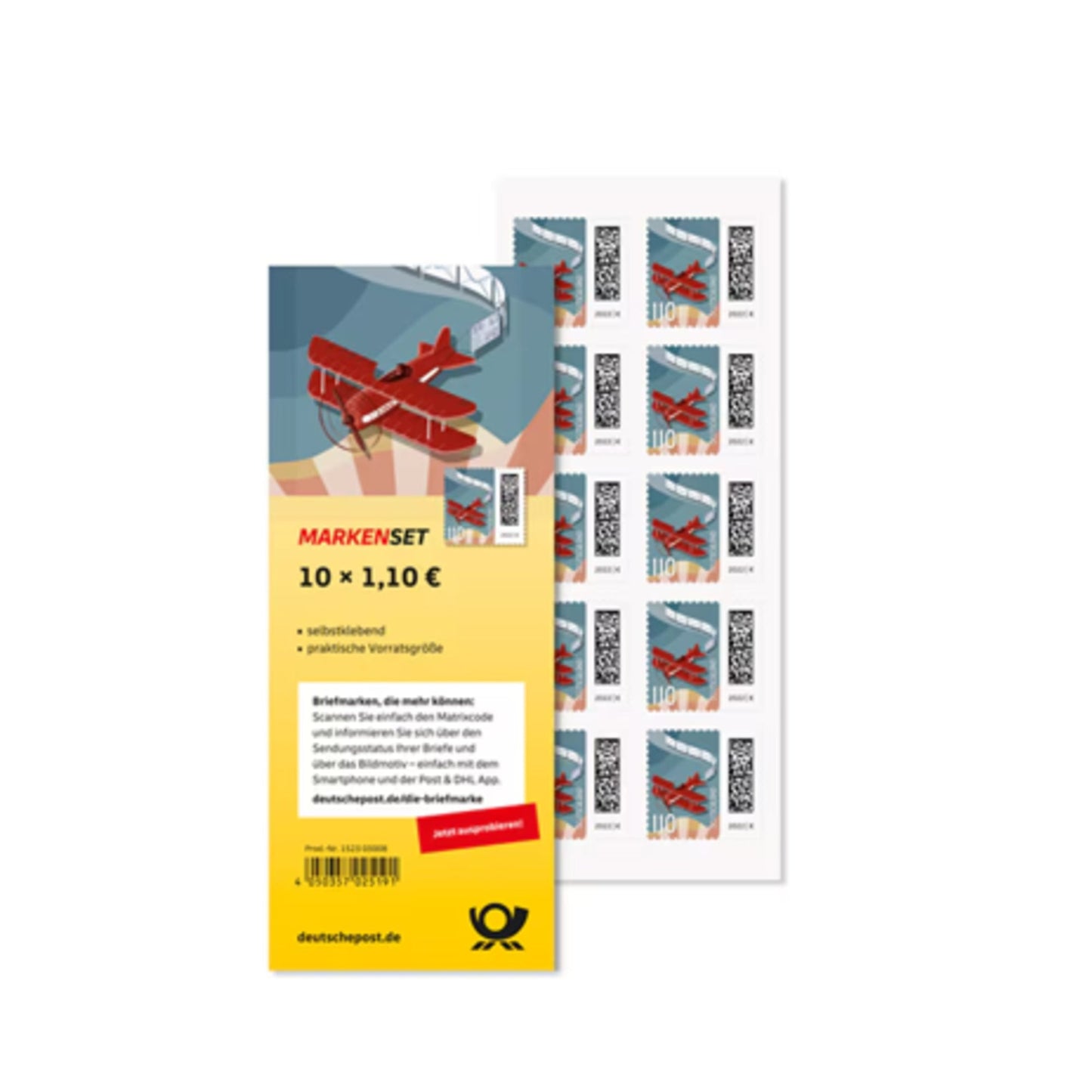 Briefmarke 1,10 Euro selbstklebend freie Motivauswahl nicht möglich 10 St./Pack.