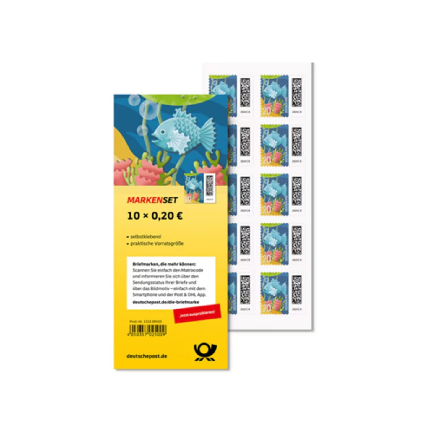 Ergänzungsmarke 0,20 Euro selbstklebend freie Motivauswahl nicht möglich 10 St./Pack.