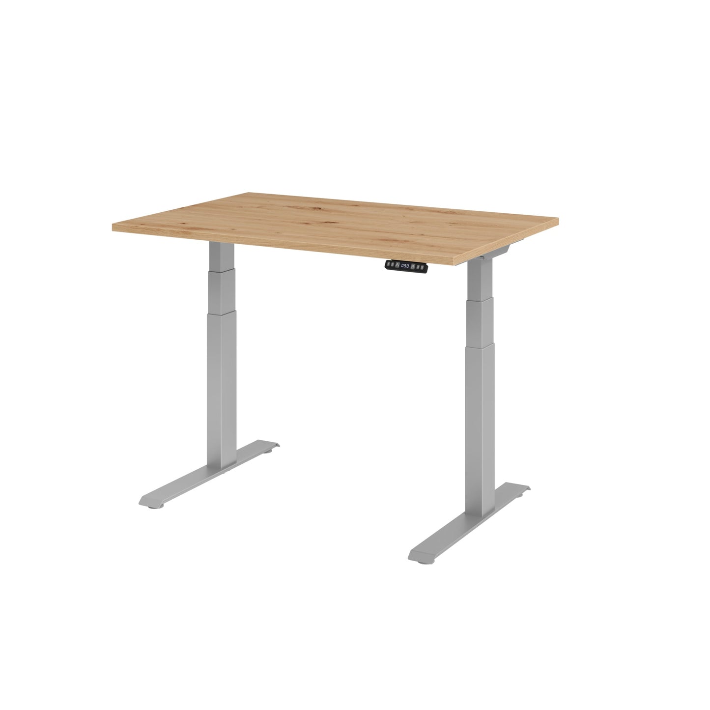 Hammerbacher Schreibtisch Basic Maße: 1.200 x 640 x 1.290 x 800 mm (B x H x T) Spanplatte asteiche