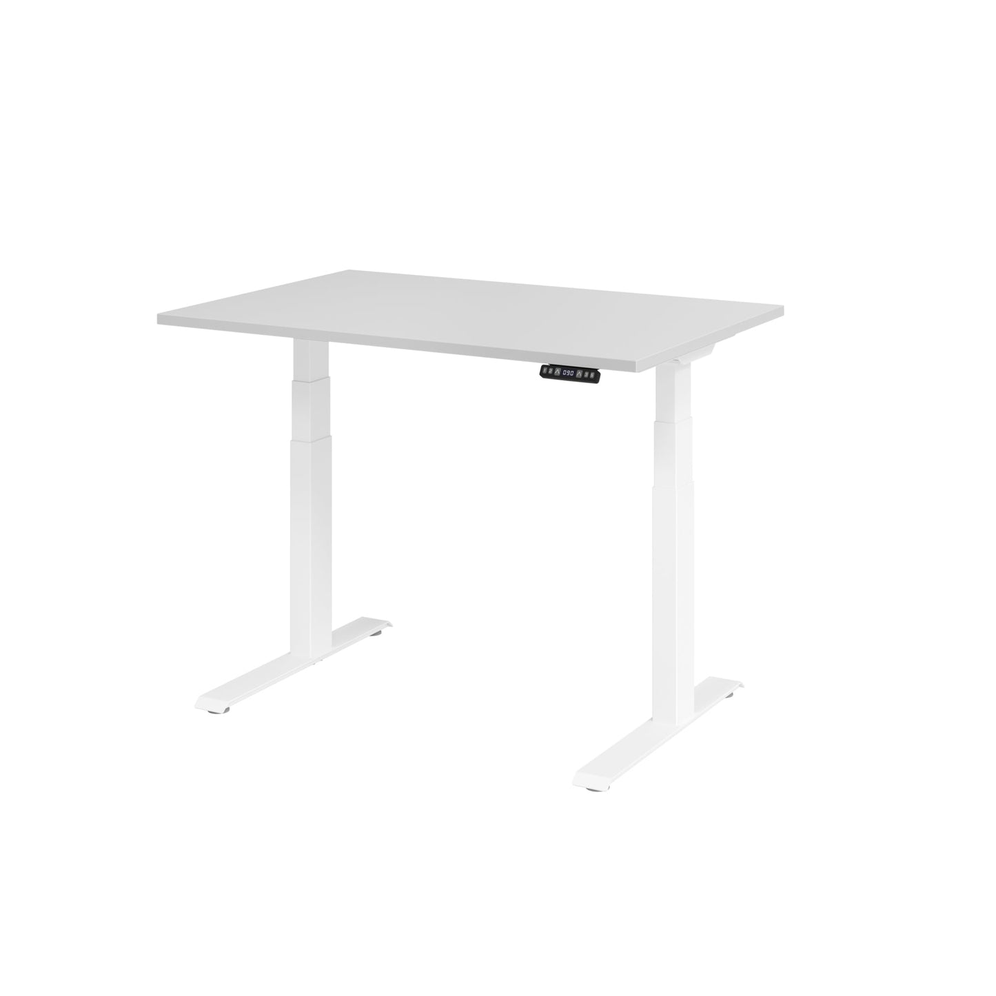 Hammerbacher Schreibtisch Basic Maße: 1.200 x 640 x 1.290 x 800 mm (B x H x T) Spanplatte grau