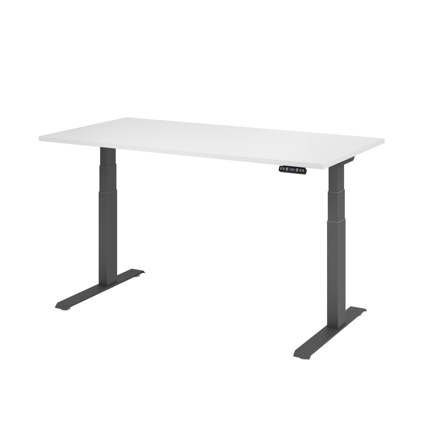 Hammerbacher Schreibtisch Basic Maße: 1.600 x 640 x 1.290 x 800 mm (B x H x T) Spanplatte weiß