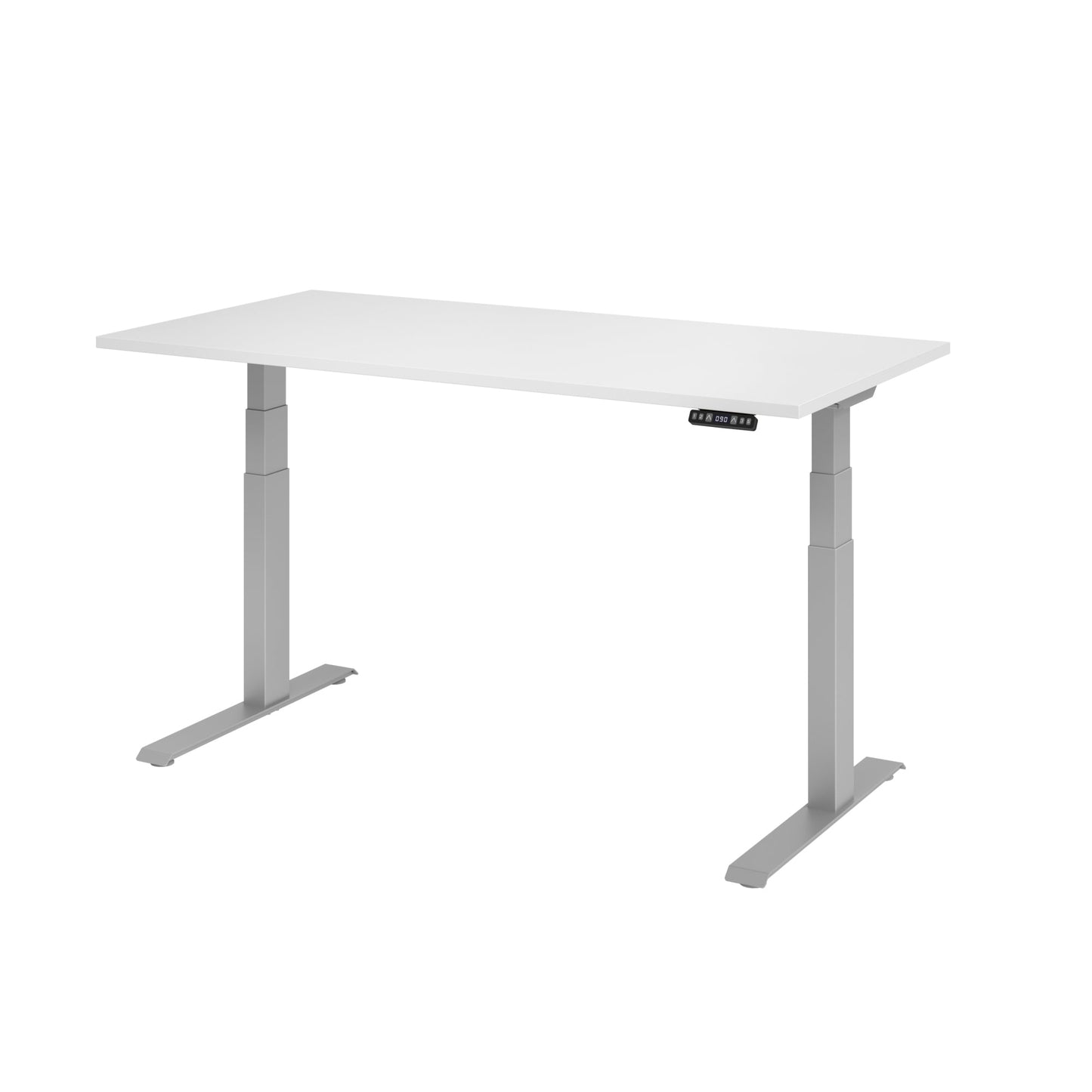 Hammerbacher Schreibtisch Basic Maße: 1.600 x 640 x 1.290 x 800 mm (B x H x T) Spanplatte weiß