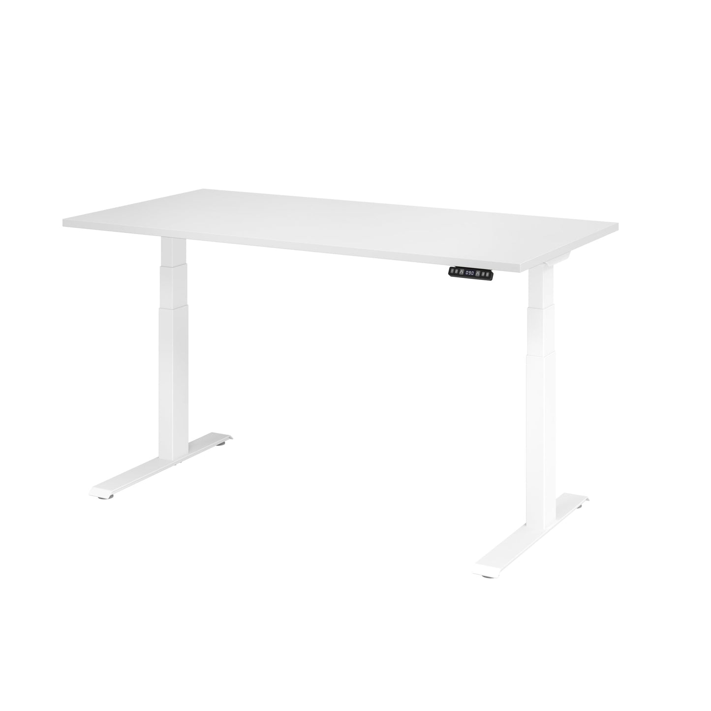 Hammerbacher Schreibtisch Basic Maße: 1.600 x 640 x 1.290 x 800 mm (B x H x T) Spanplatte weiß