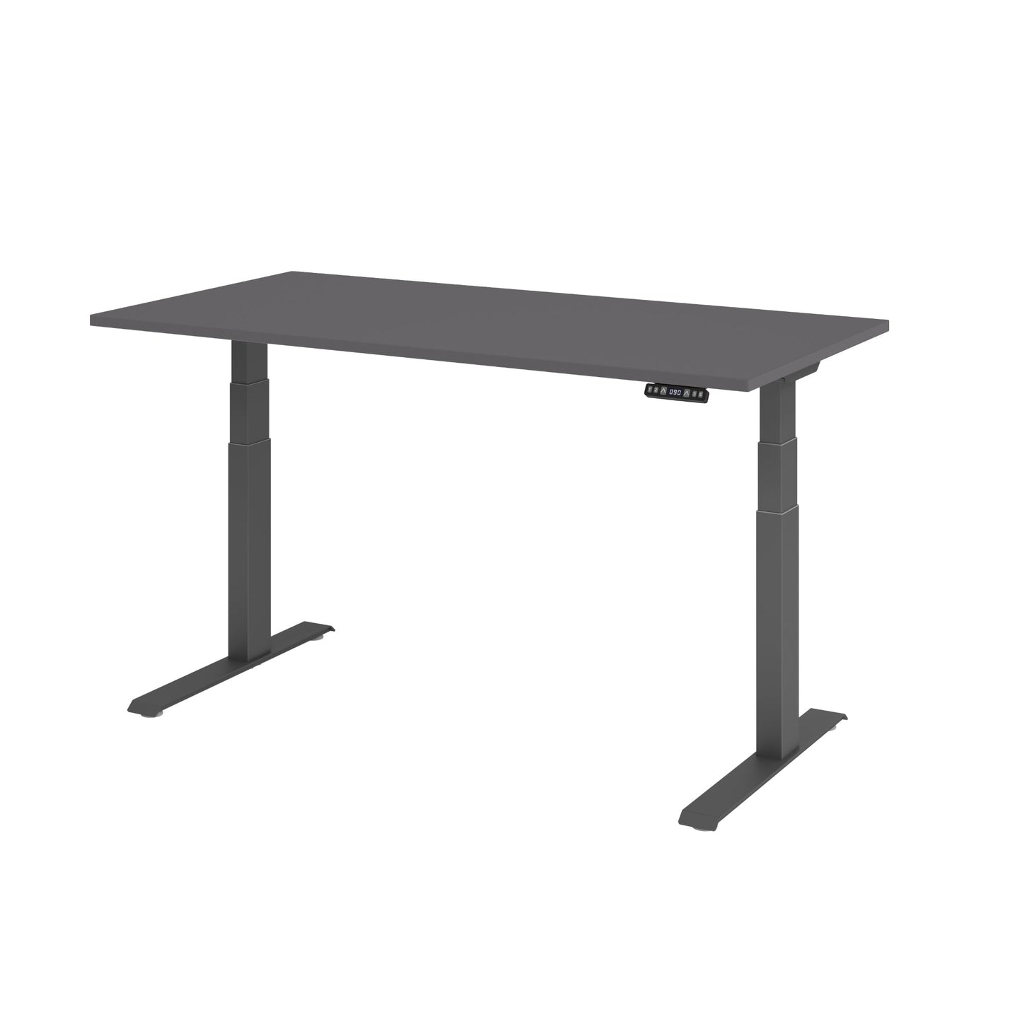 Hammerbacher Schreibtisch Basic Maße: 1.600 x 640 x 1.290 x 800 mm (B x H x T) Spanplatte graphit
