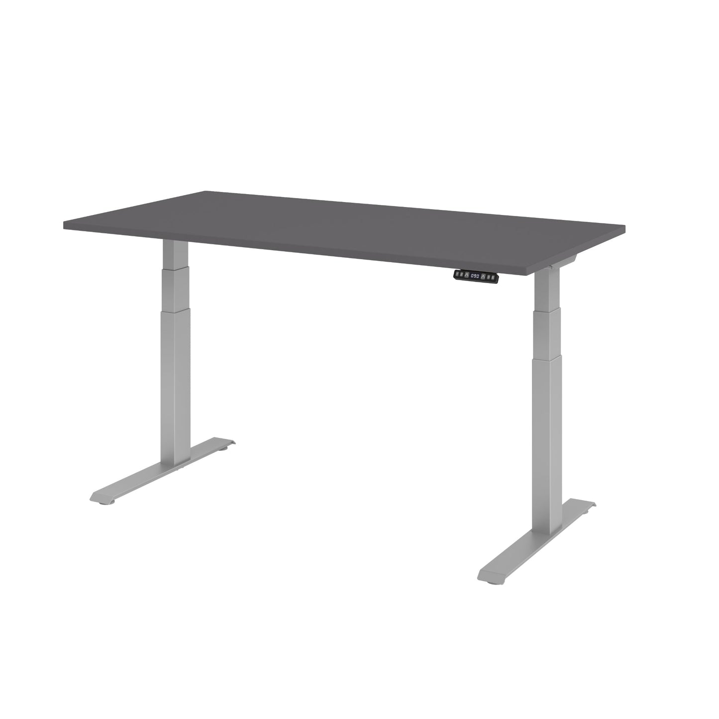 Hammerbacher Schreibtisch Basic Maße: 1.600 x 640 x 1.290 x 800 mm (B x H x T) Spanplatte graphit