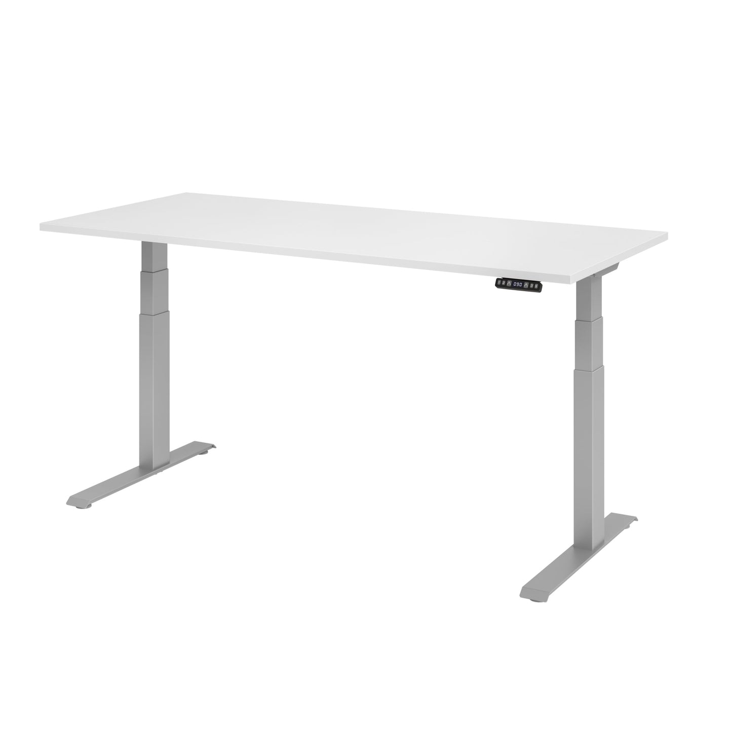 Hammerbacher Schreibtisch Basic Maße: 1.800 x 640 x 1.290 x 800 mm (B x H x T) Spanplatte weiß