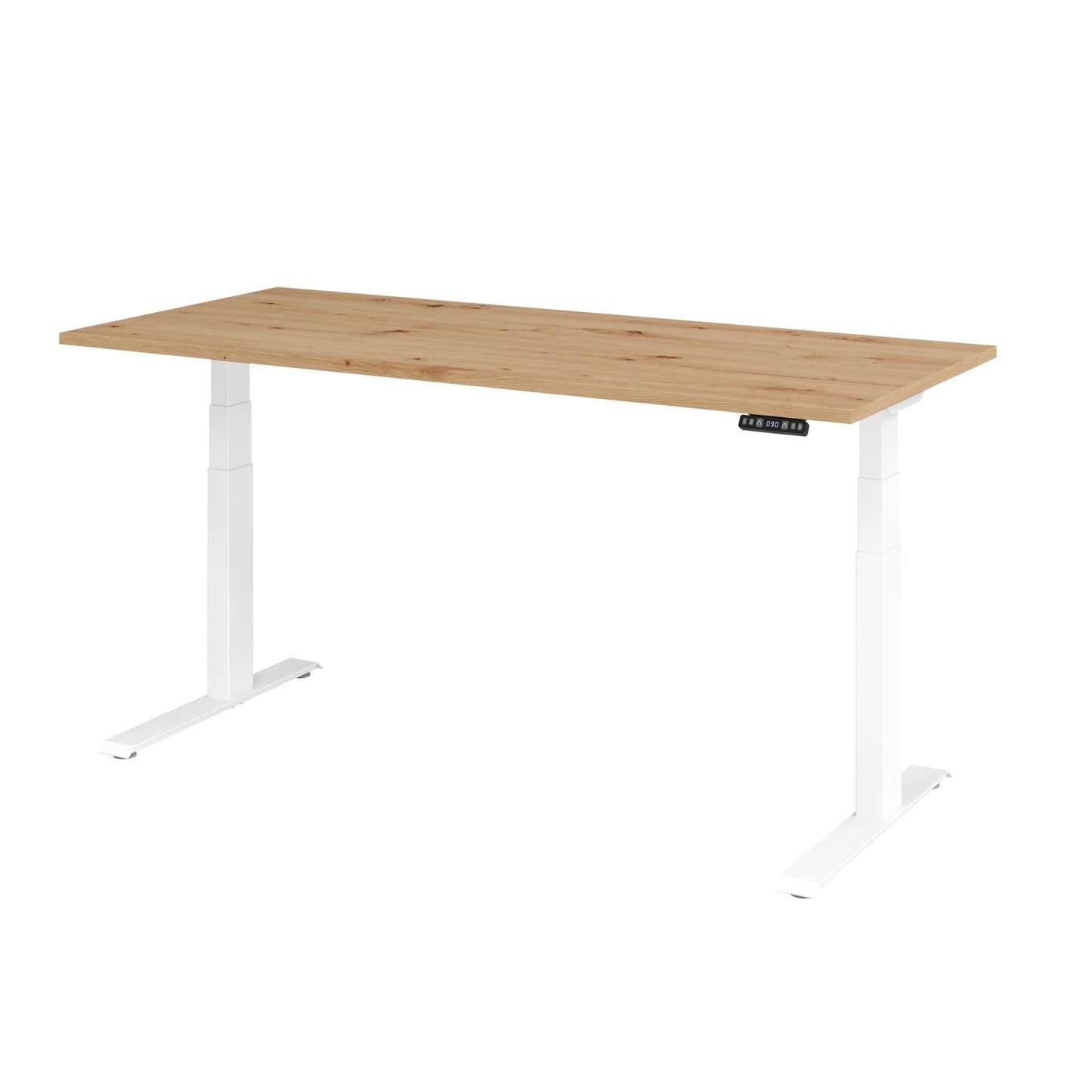 Hammerbacher Schreibtisch Basic Maße: 1.800 x 640 x 1.290 x 800 mm (B x H x T) Spanplatte asteiche