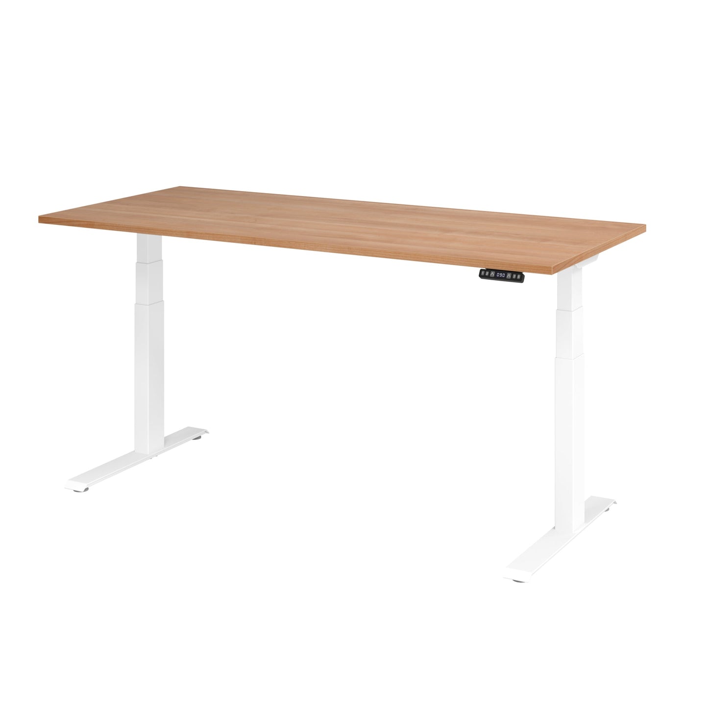 Hammerbacher Schreibtisch Basic Maße: 1.800 x 640 x 1.290 x 800 mm (B x H x T) Spanplatte nussbaum