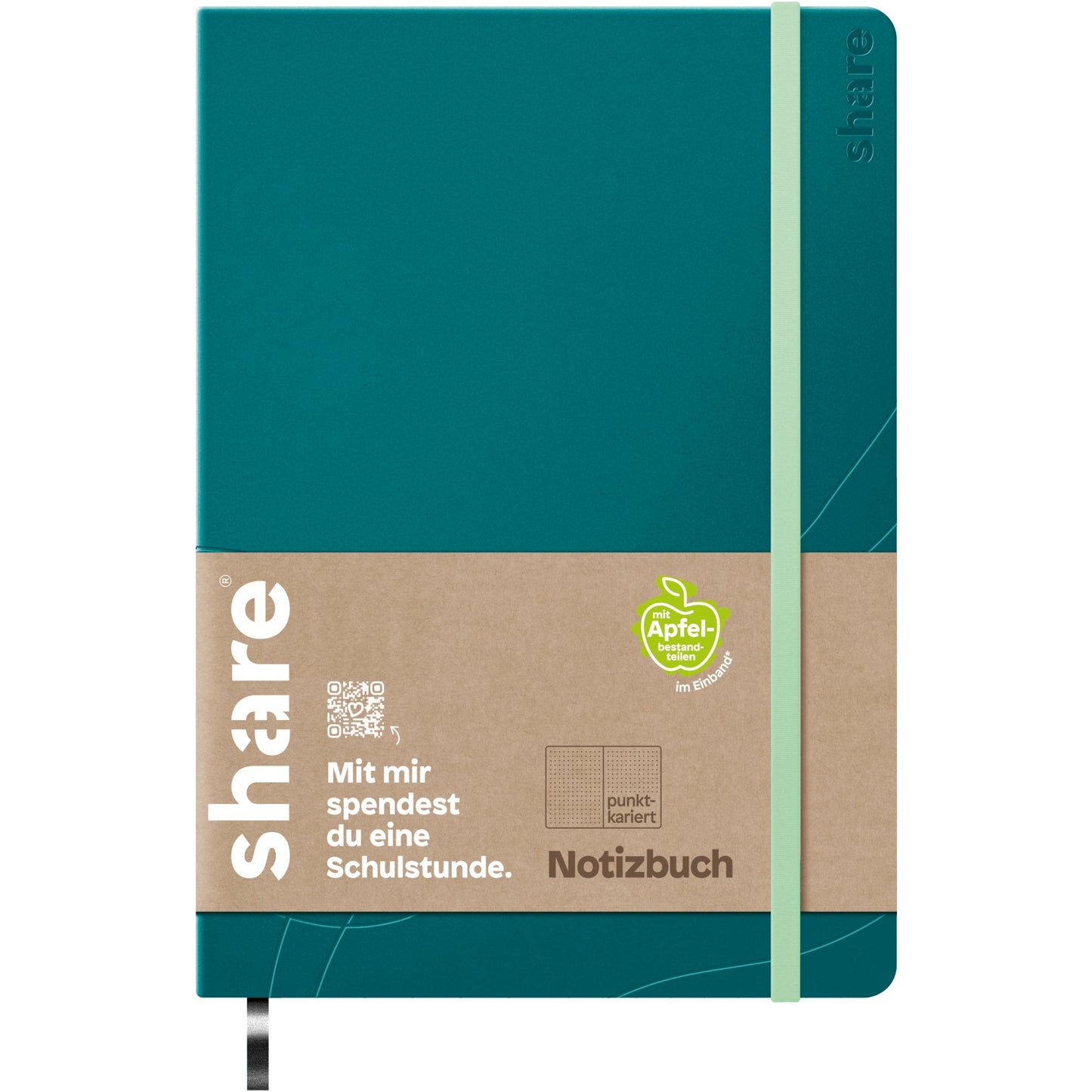 share Notizbuch DIN A5 punktkariert (dotted) petrol 96 Bl.