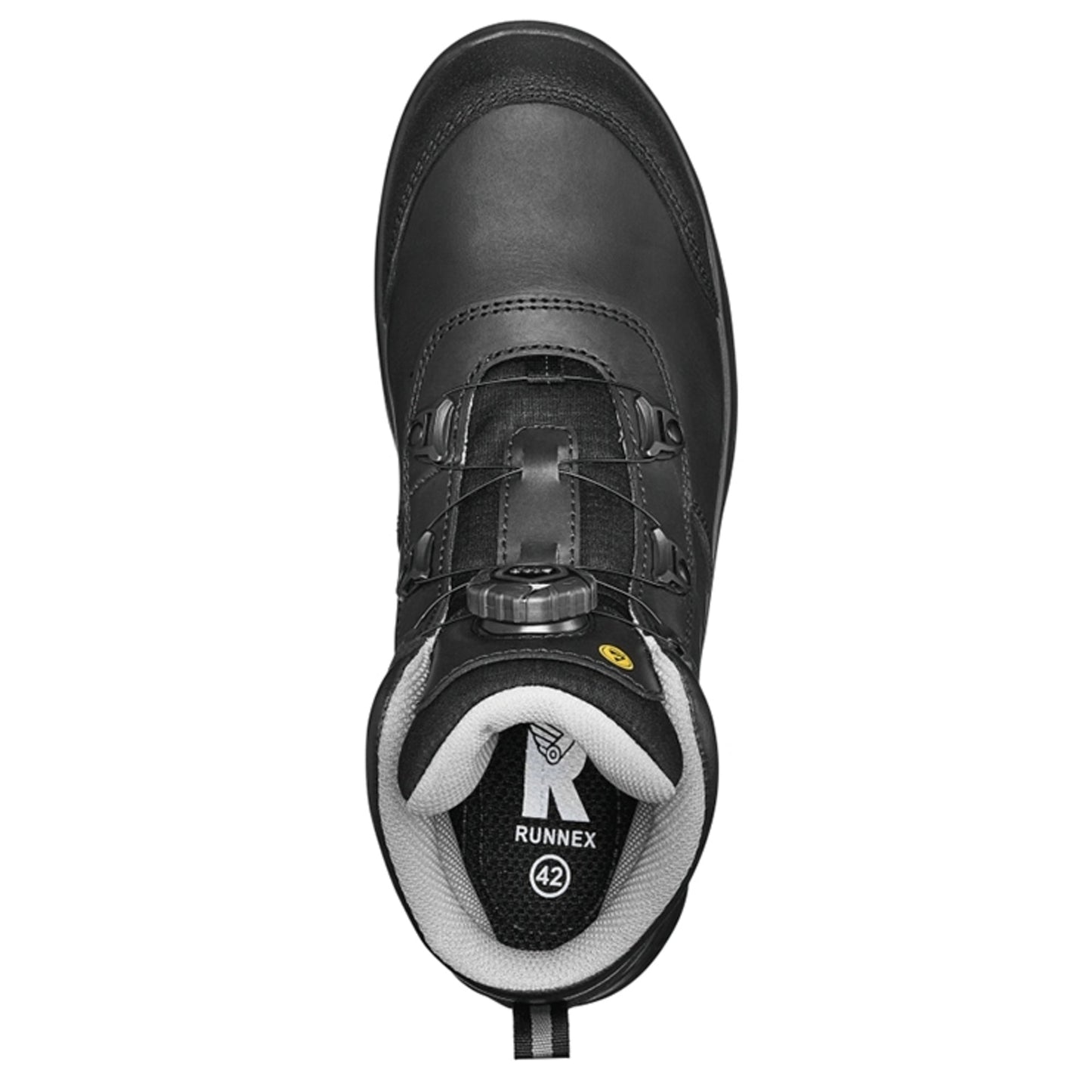 RUNNEX® Sicherheitsstiefel atop FlexStar 42 knöchelhoch Rindleder schwarz/grau