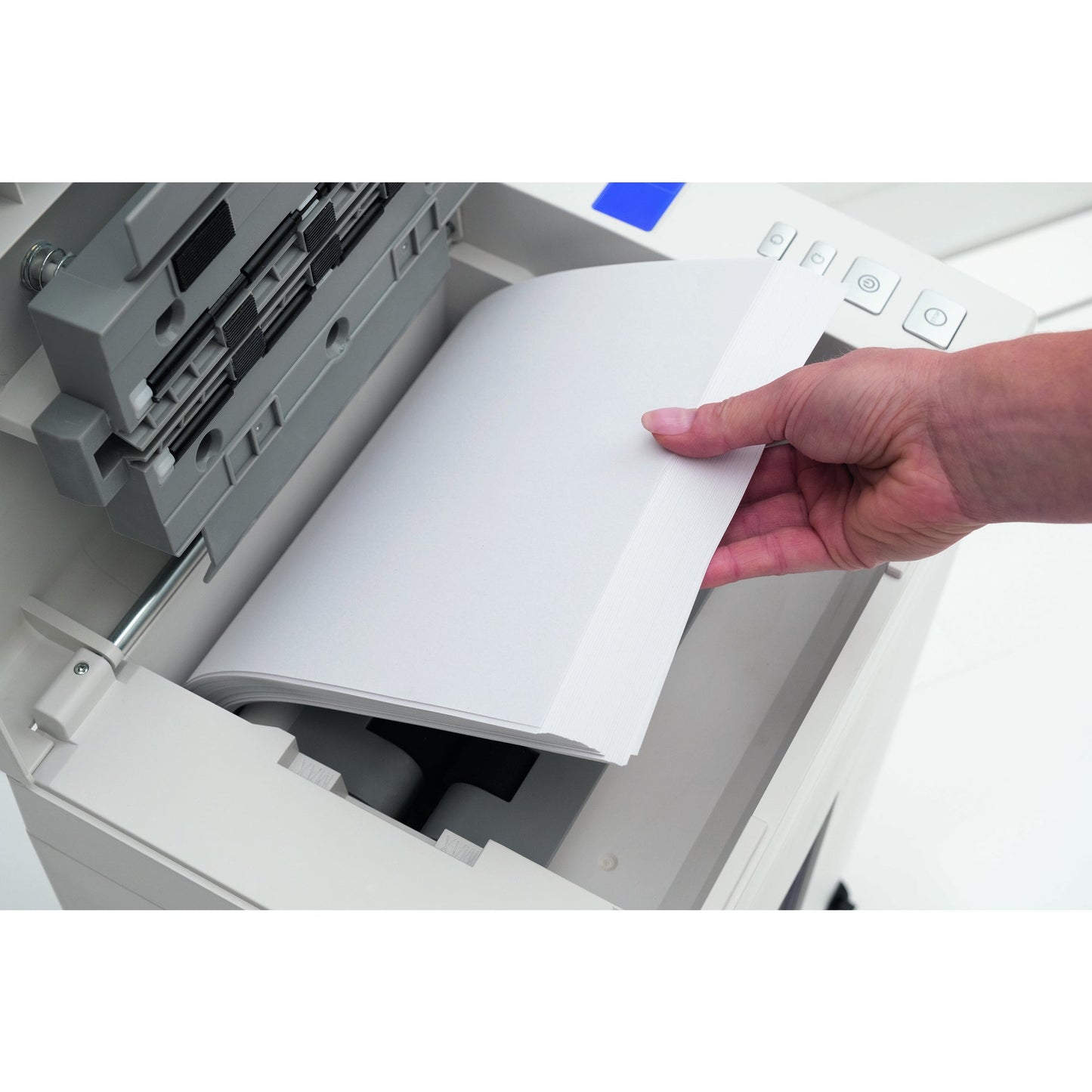 IDEAL Aktenvernichter Shredcat 8292 CC P-4 Papier, Heftklammern, Kreditkarten Partikelschnitt hellgrau